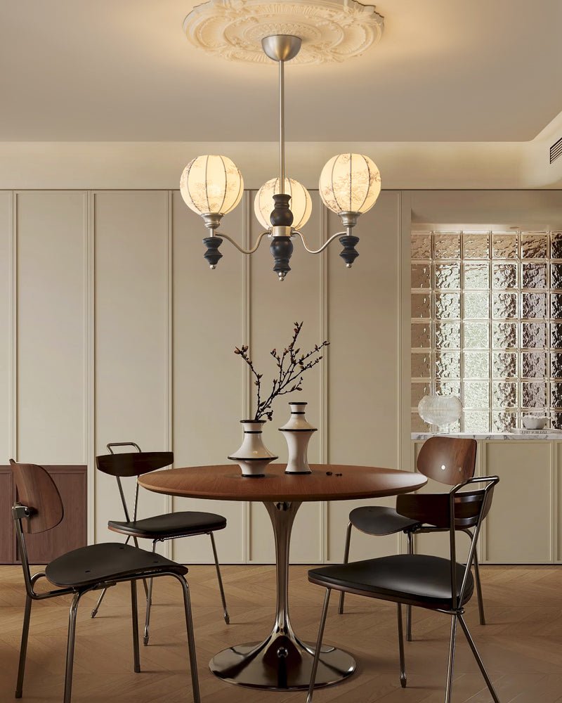 Osilan Traditional Elegance Vintage Wood Chandelier