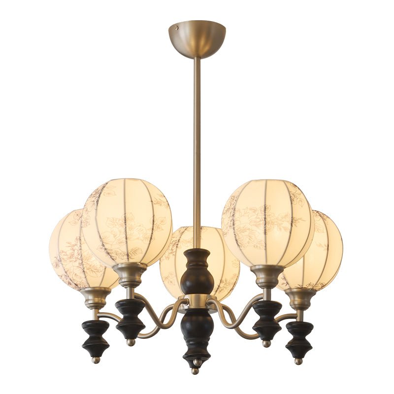 Osilan Traditional Elegance Vintage Wood Chandelier