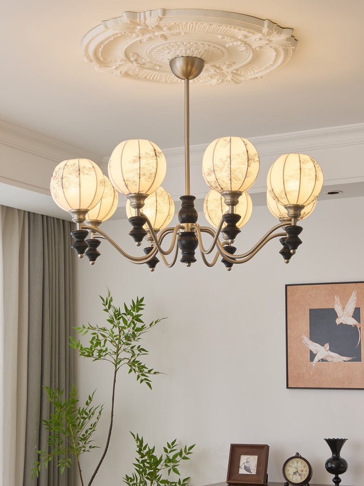 Osilan Traditional Elegance Vintage Wood Chandelier