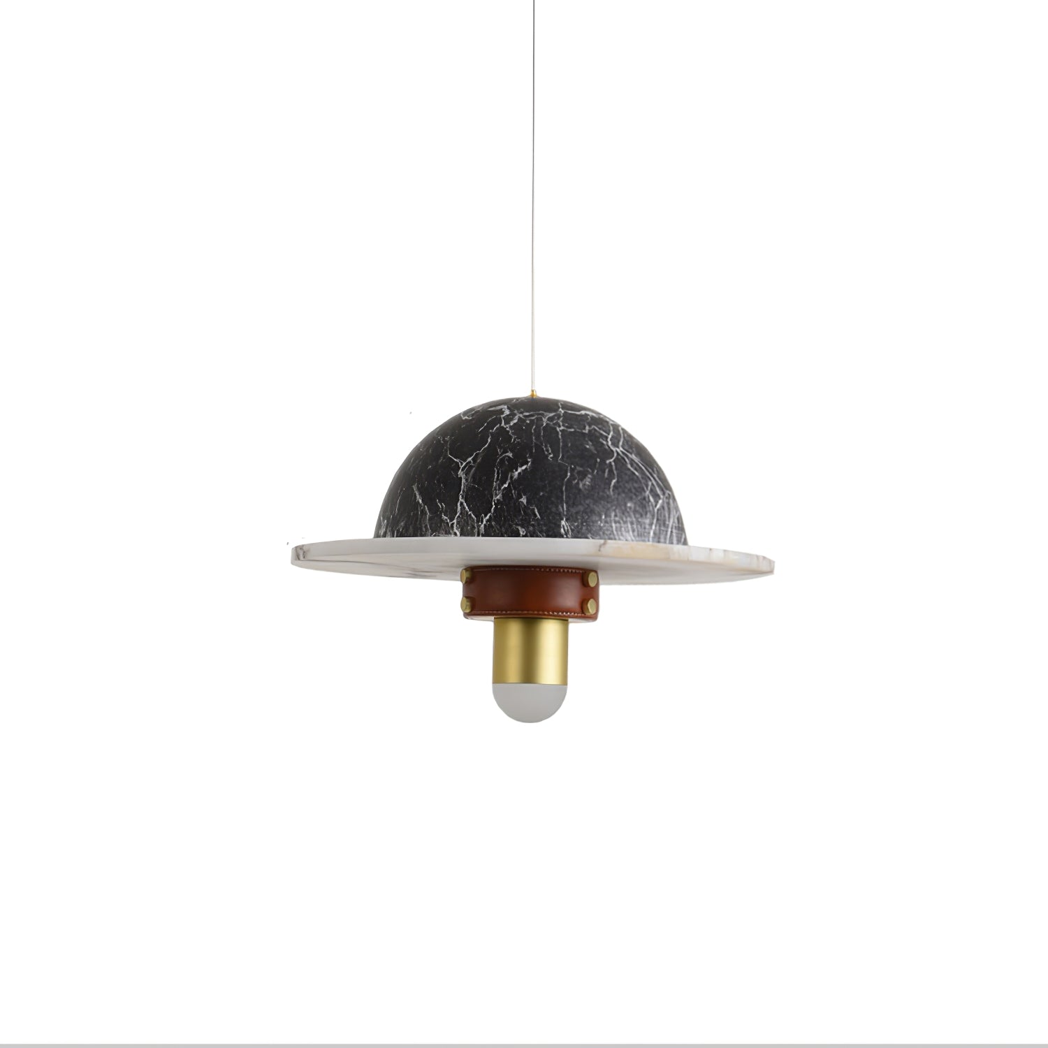 Jutta Pendant Lamp Marble Leather Fusion