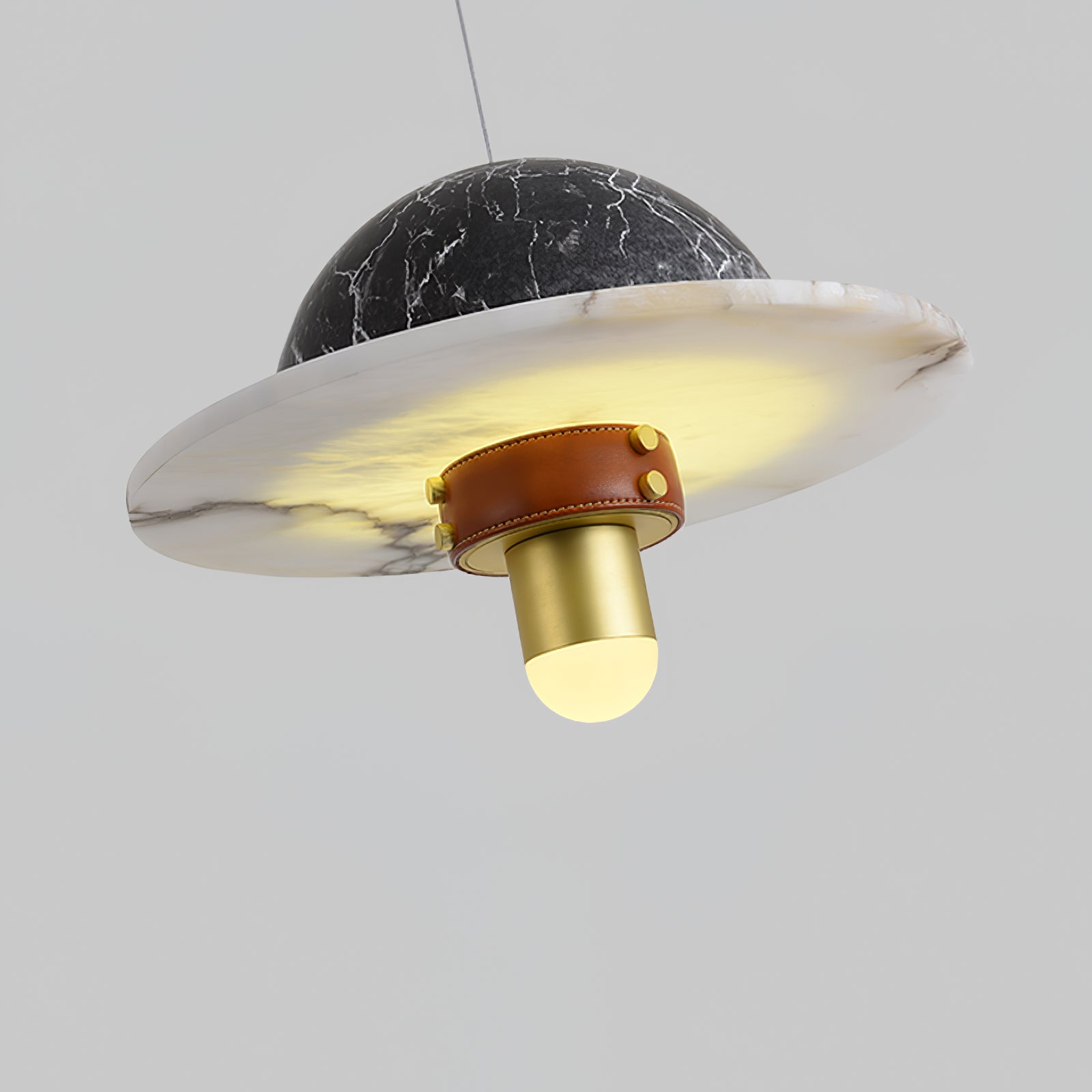 Jutta Pendant Lamp Marble Leather Fusion