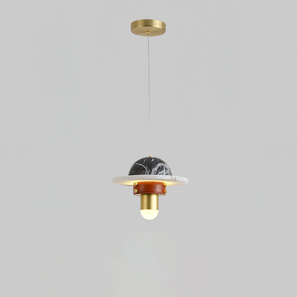 Jutta Pendant Lamp Marble Leather Fusion