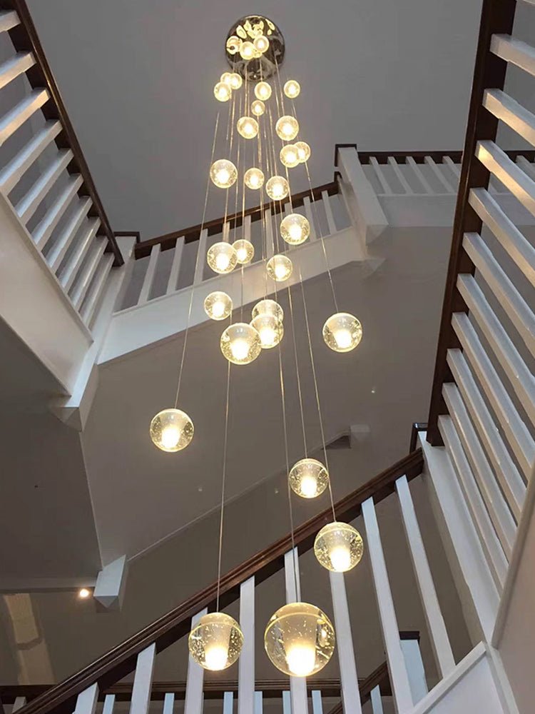 Crystal Bubble Cluster Pendant Light