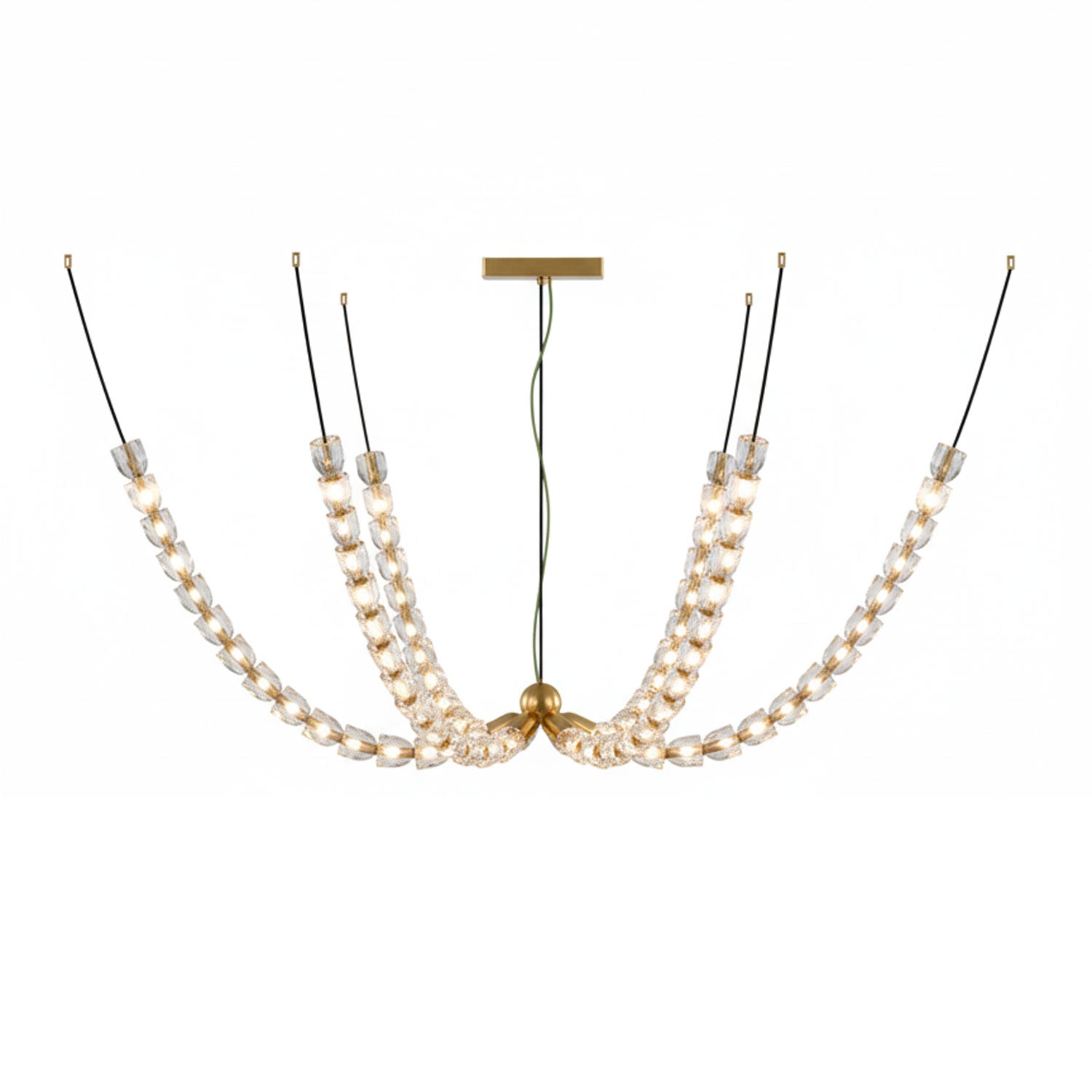 Nexus Gold Crystal Chandelier