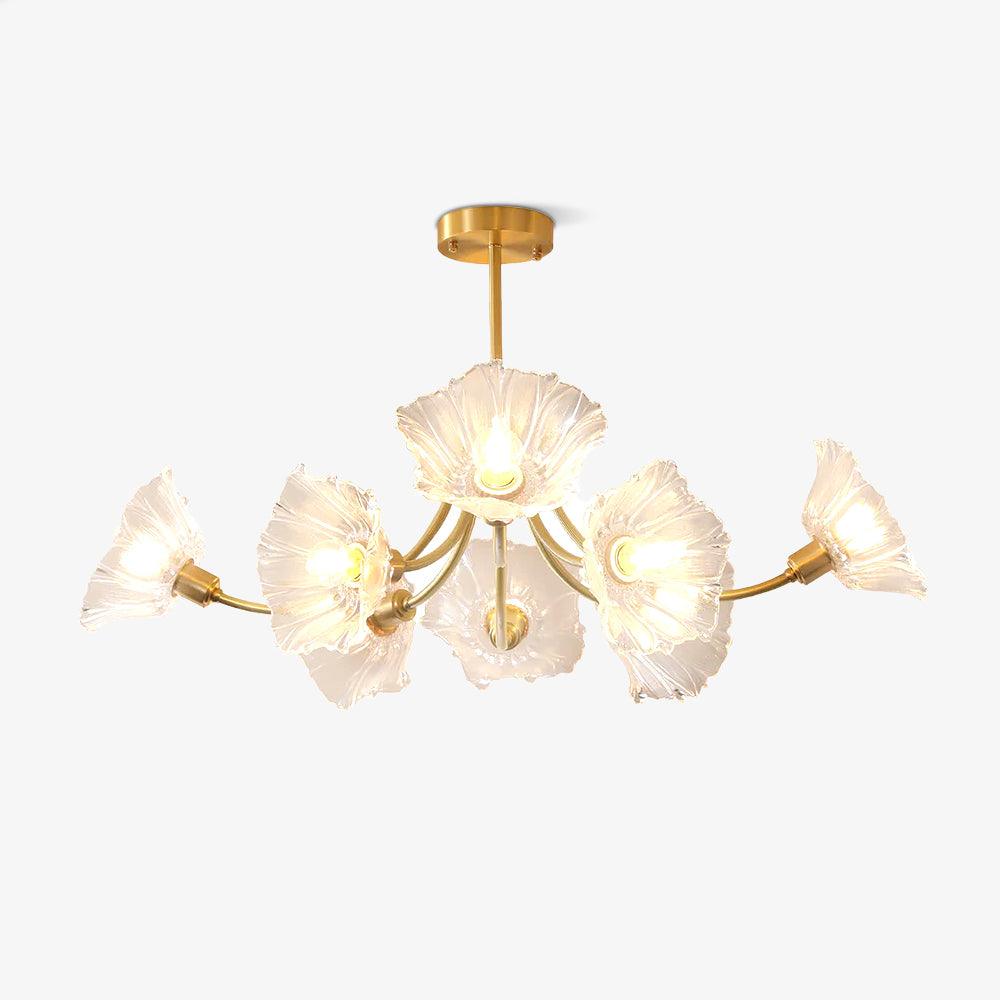 Glenwell Flower Glass Chandelier