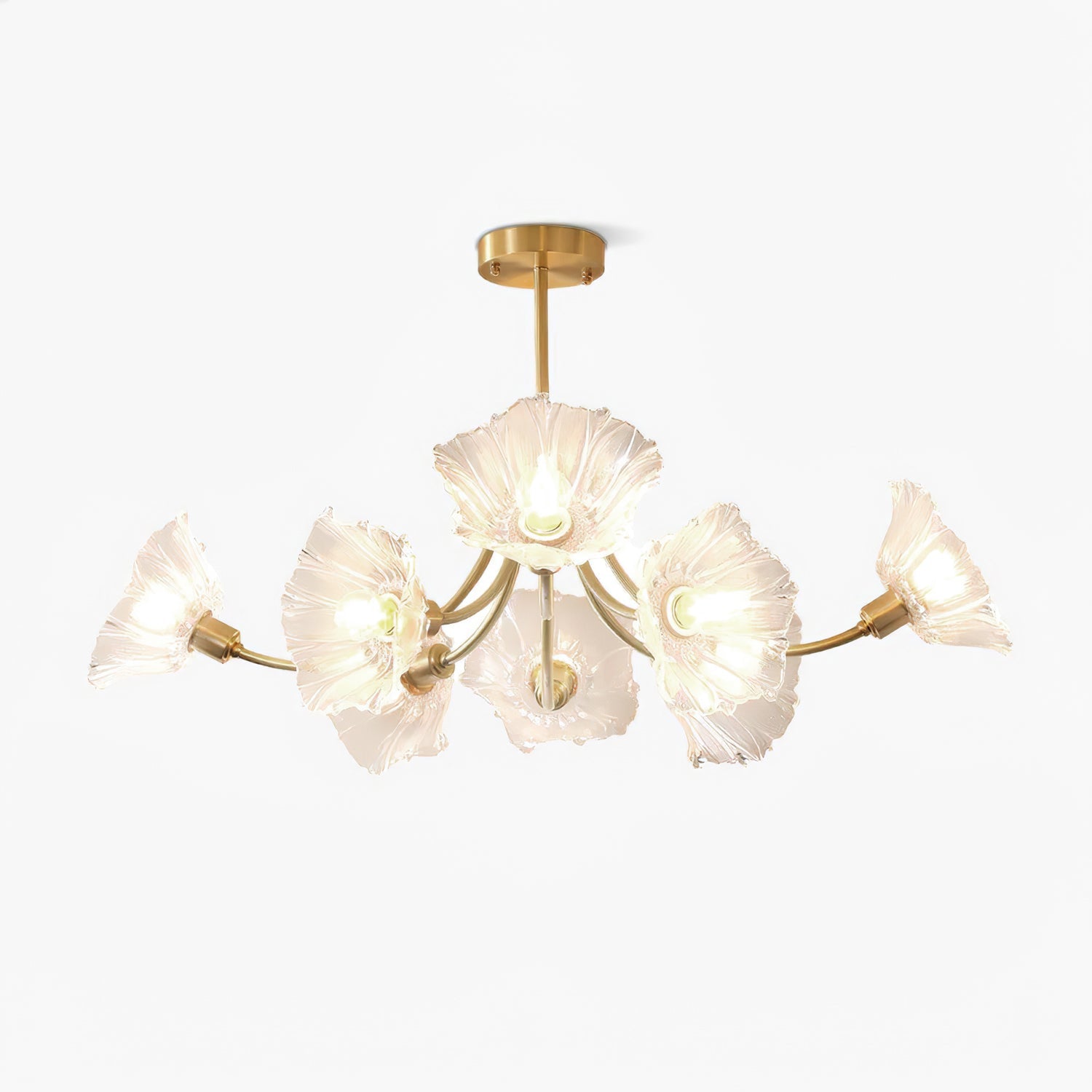 Glenwell Flower Glass Chandelier