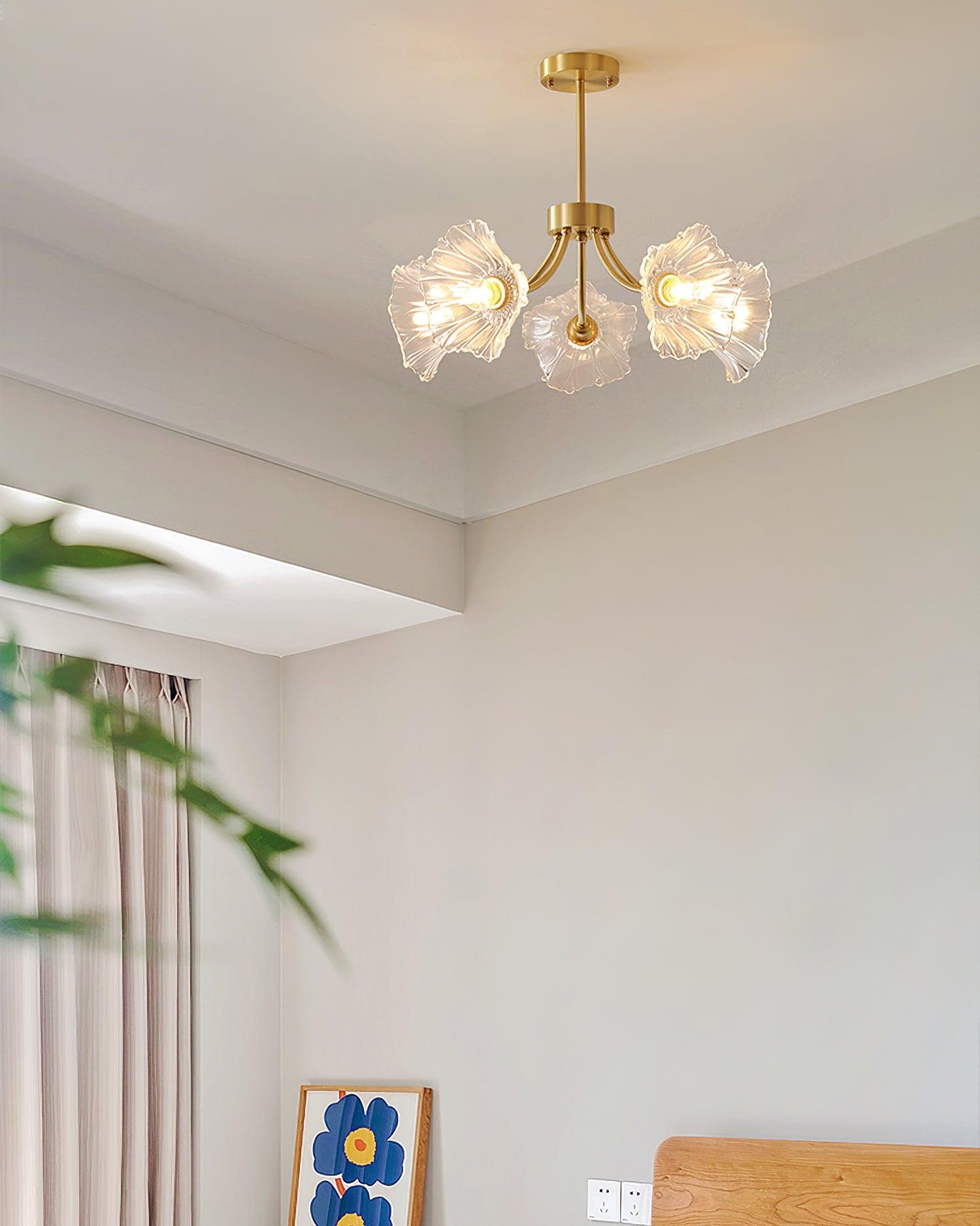 Glenwell Flower Glass Chandelier