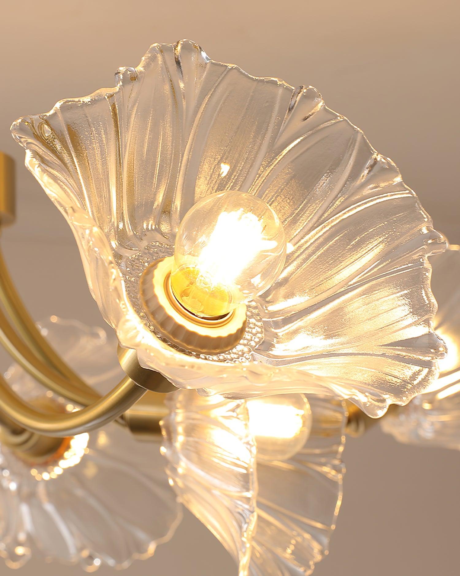 Glenwell Flower Glass Chandelier