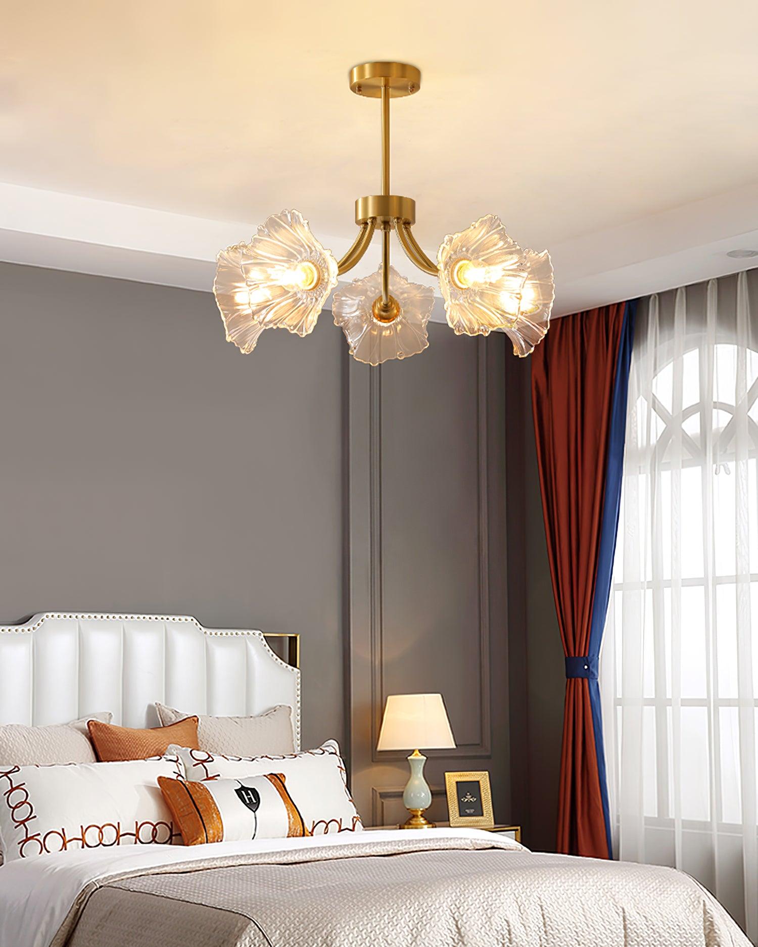 Glenwell Flower Glass Chandelier