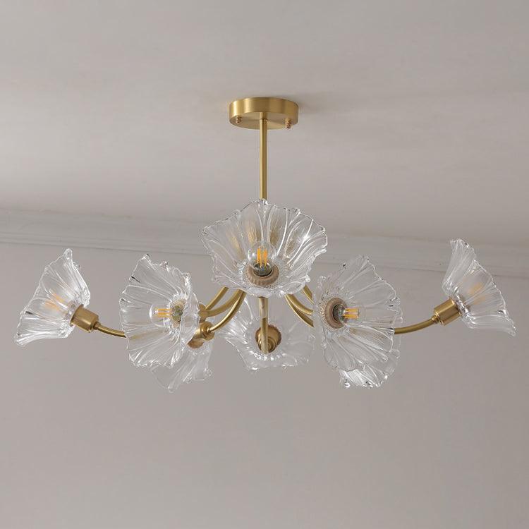 Glenwell Flower Glass Chandelier