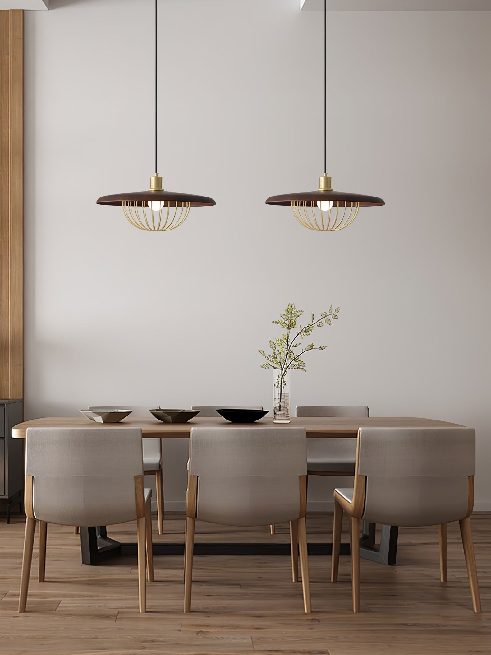 Rinoira Wood Retro Vintage Pendant Lamp