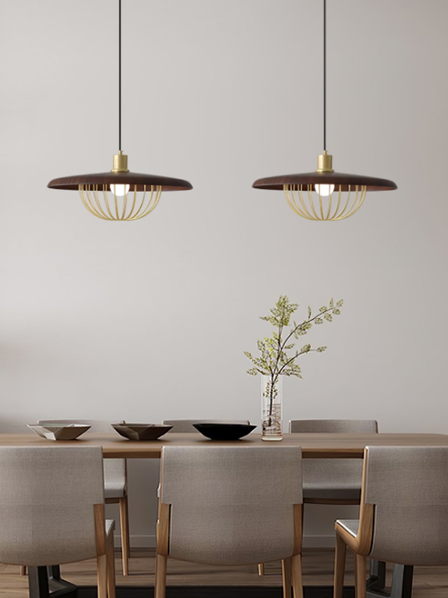 Rinoira Wood Retro Vintage Pendant Lamp