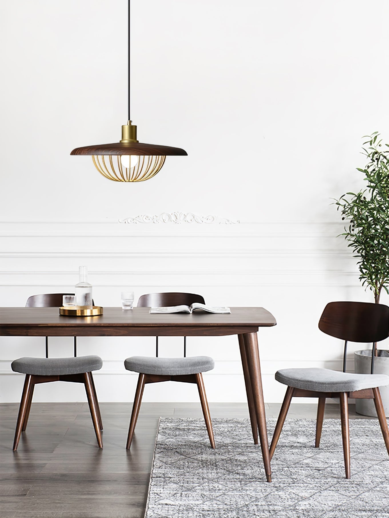 Rinoira Wood Retro Vintage Pendant Lamp