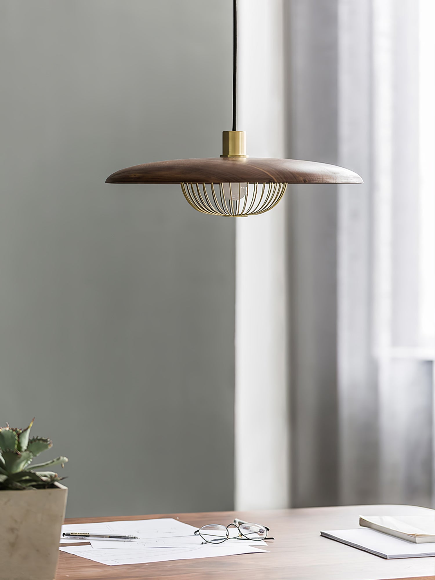 Rinoira Wood Retro Vintage Pendant Lamp