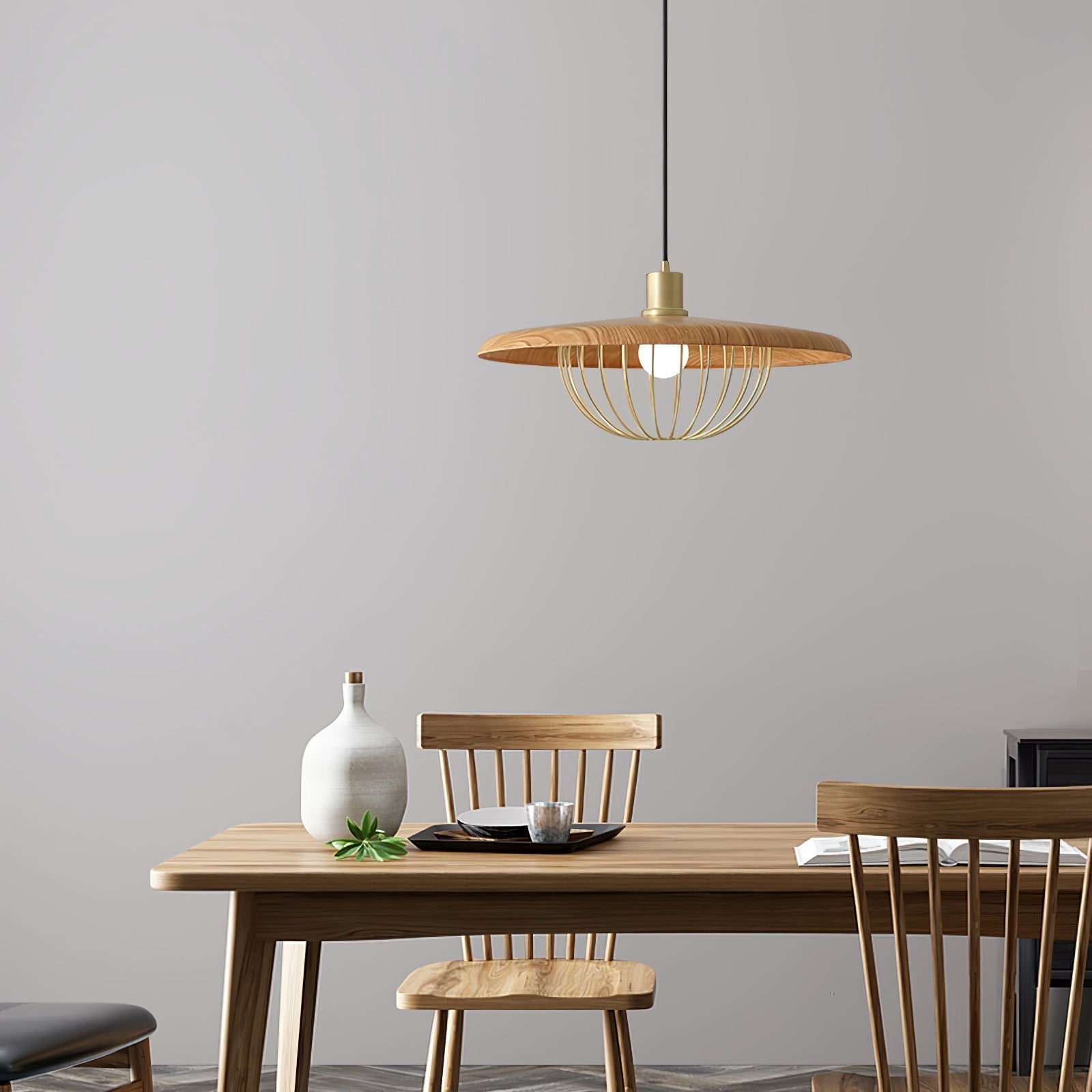 Rinoira Wood Retro Vintage Pendant Lamp