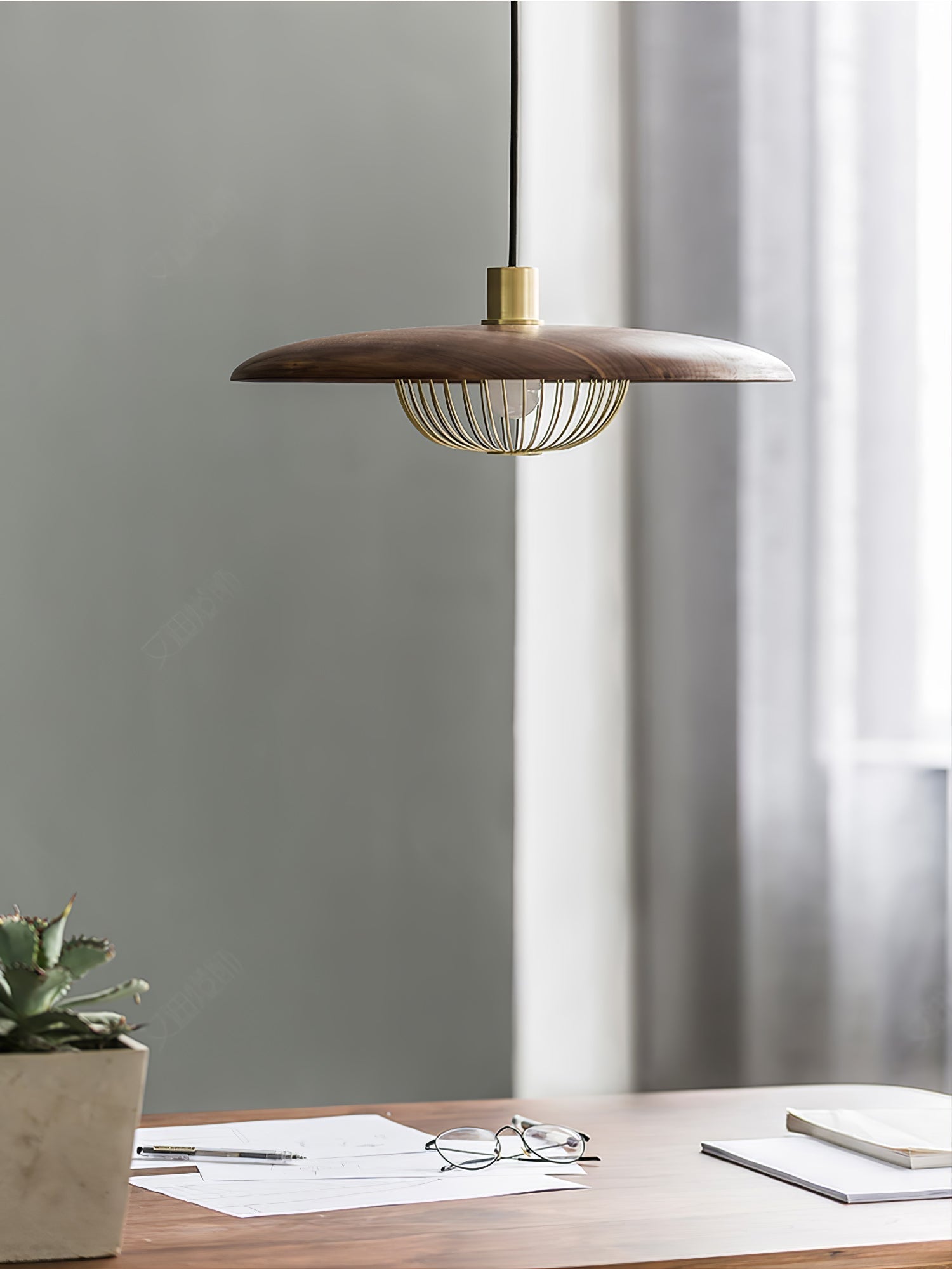 Rinoira Wood Retro Vintage Pendant Lamp