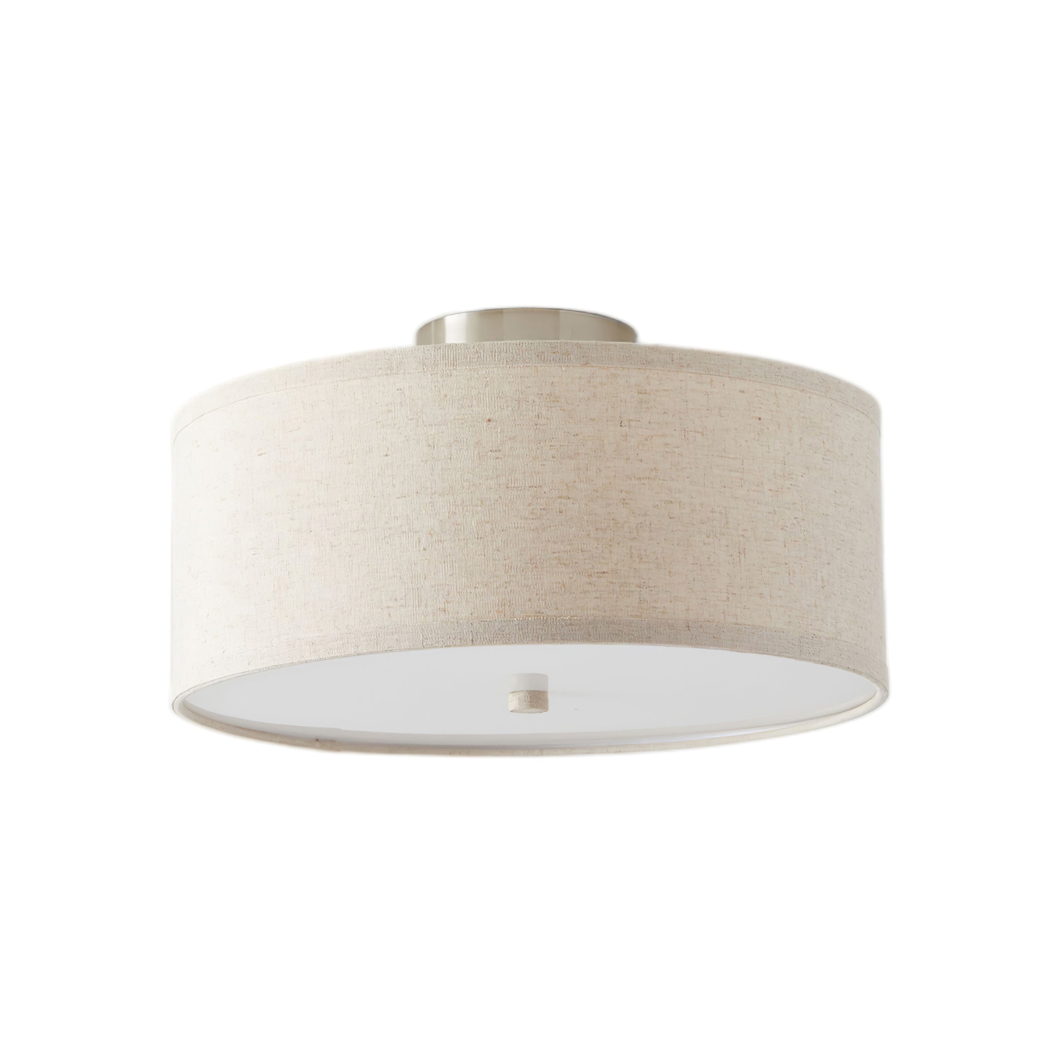 Qilvo Ceiling Light Linen Shade Simple Elegant
