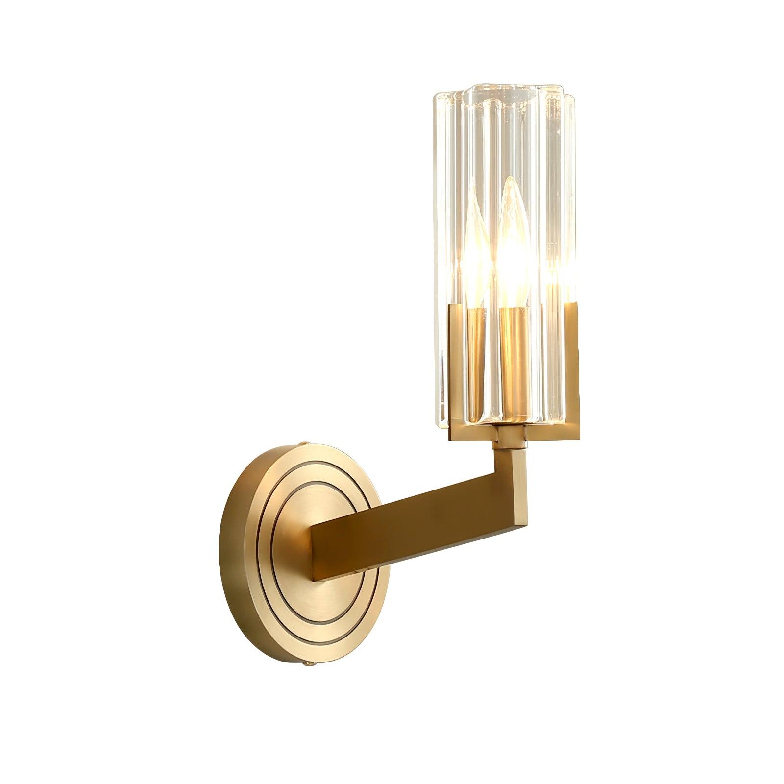 Coen Premium Elegance Brass Glass Wall Lamp