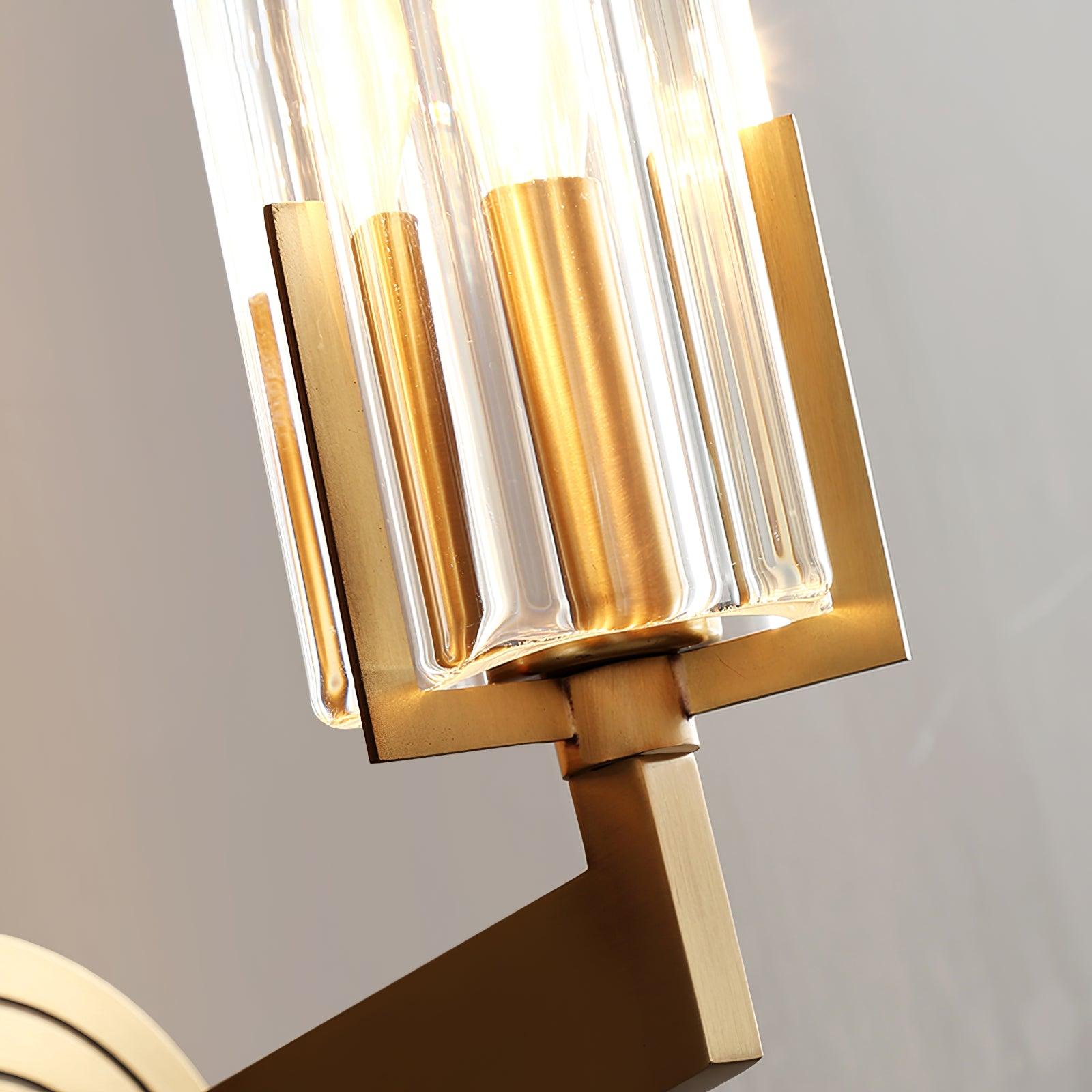 Coen Premium Elegance Brass Glass Wall Lamp