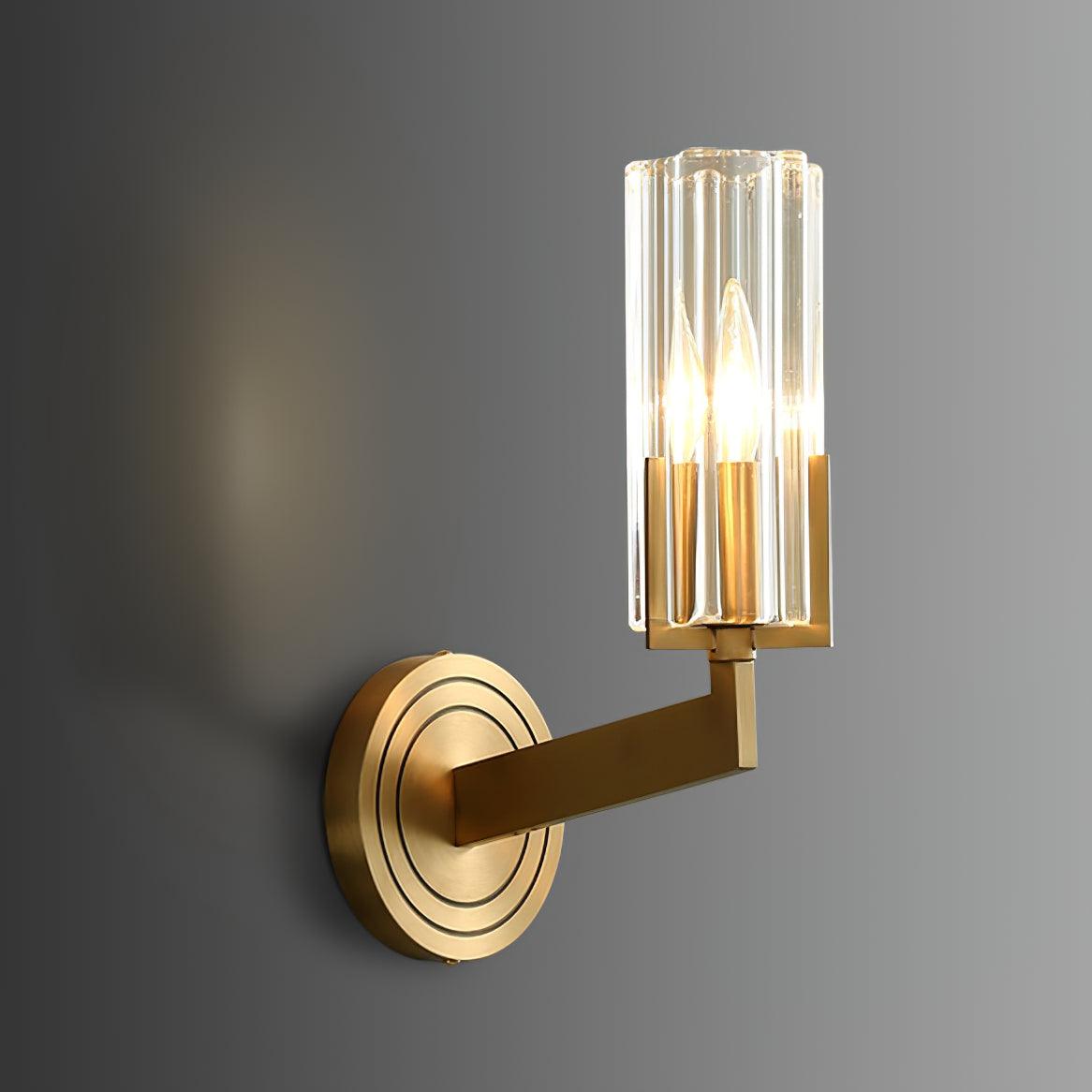 Coen Premium Elegance Brass Glass Wall Lamp