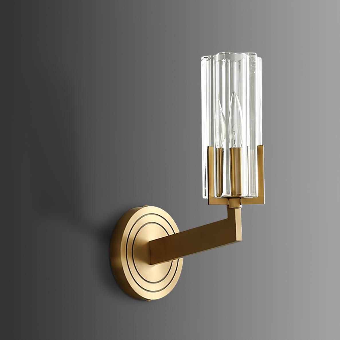 Coen Premium Elegance Brass Glass Wall Lamp
