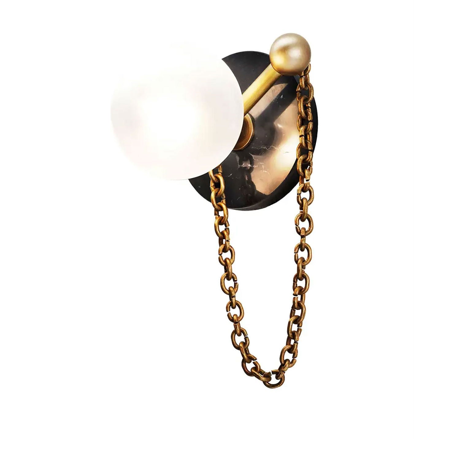 Petelise Marble Globe Wall Sconce