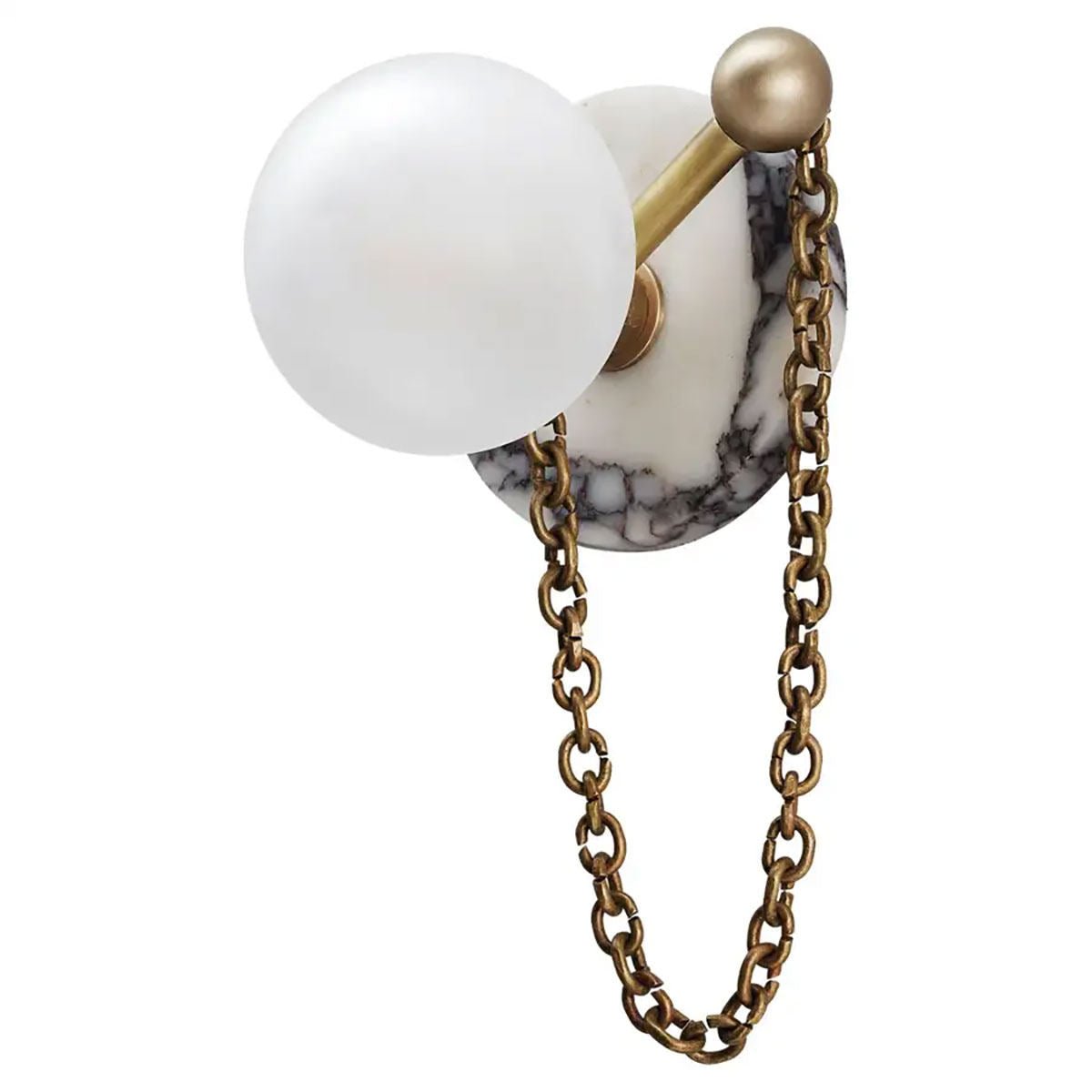 Petelise Marble Globe Wall Sconce