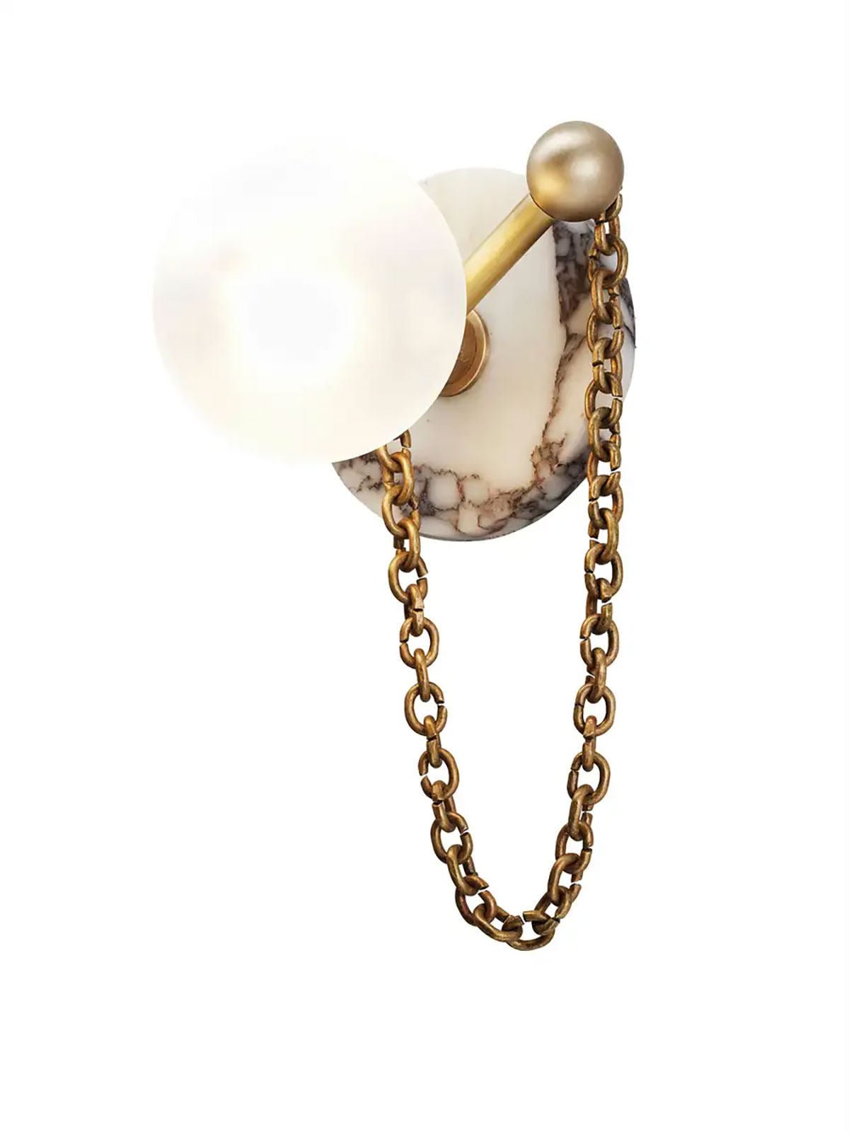 Petelise Marble Globe Wall Sconce