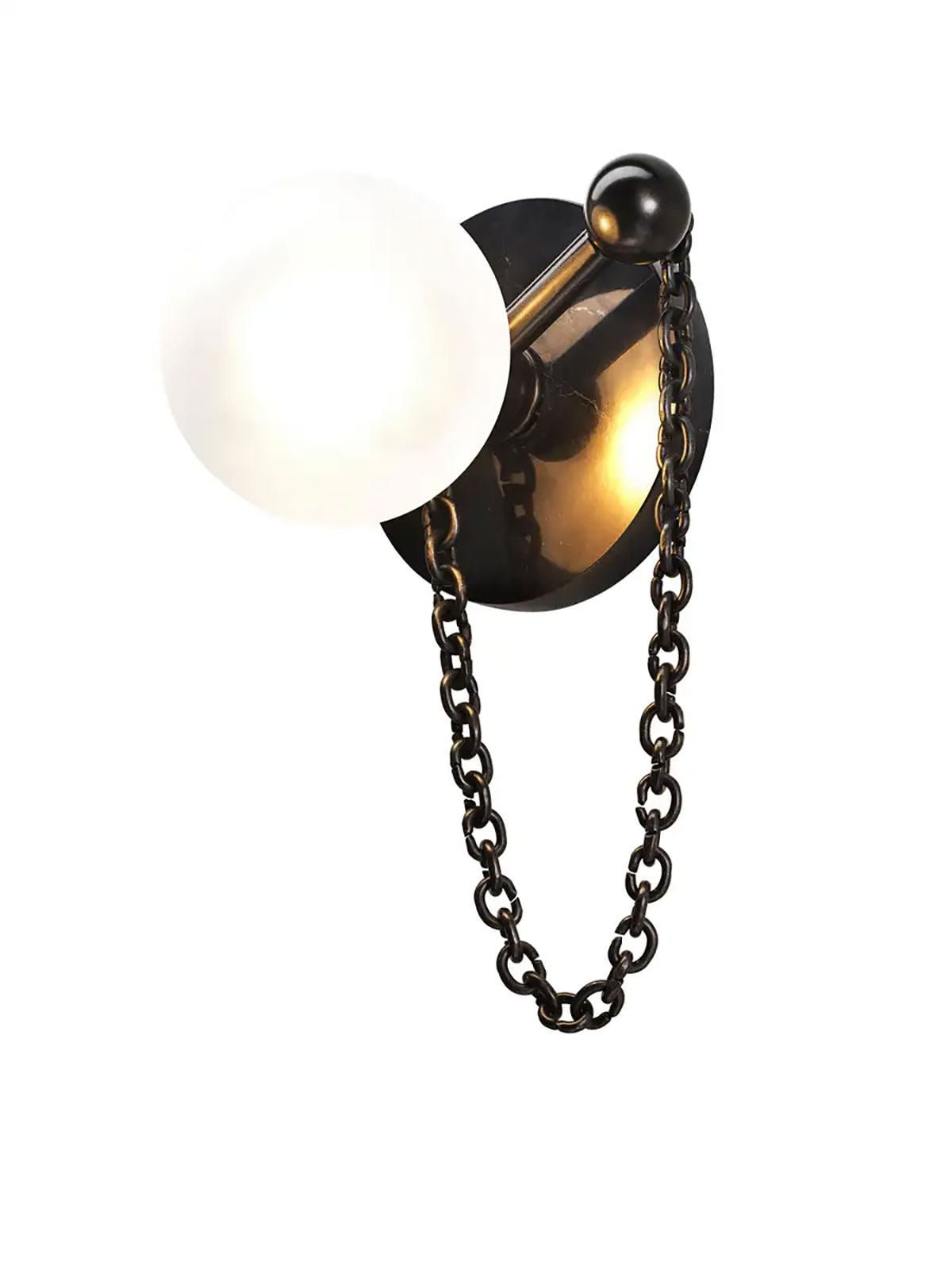 Petelise Marble Globe Wall Sconce