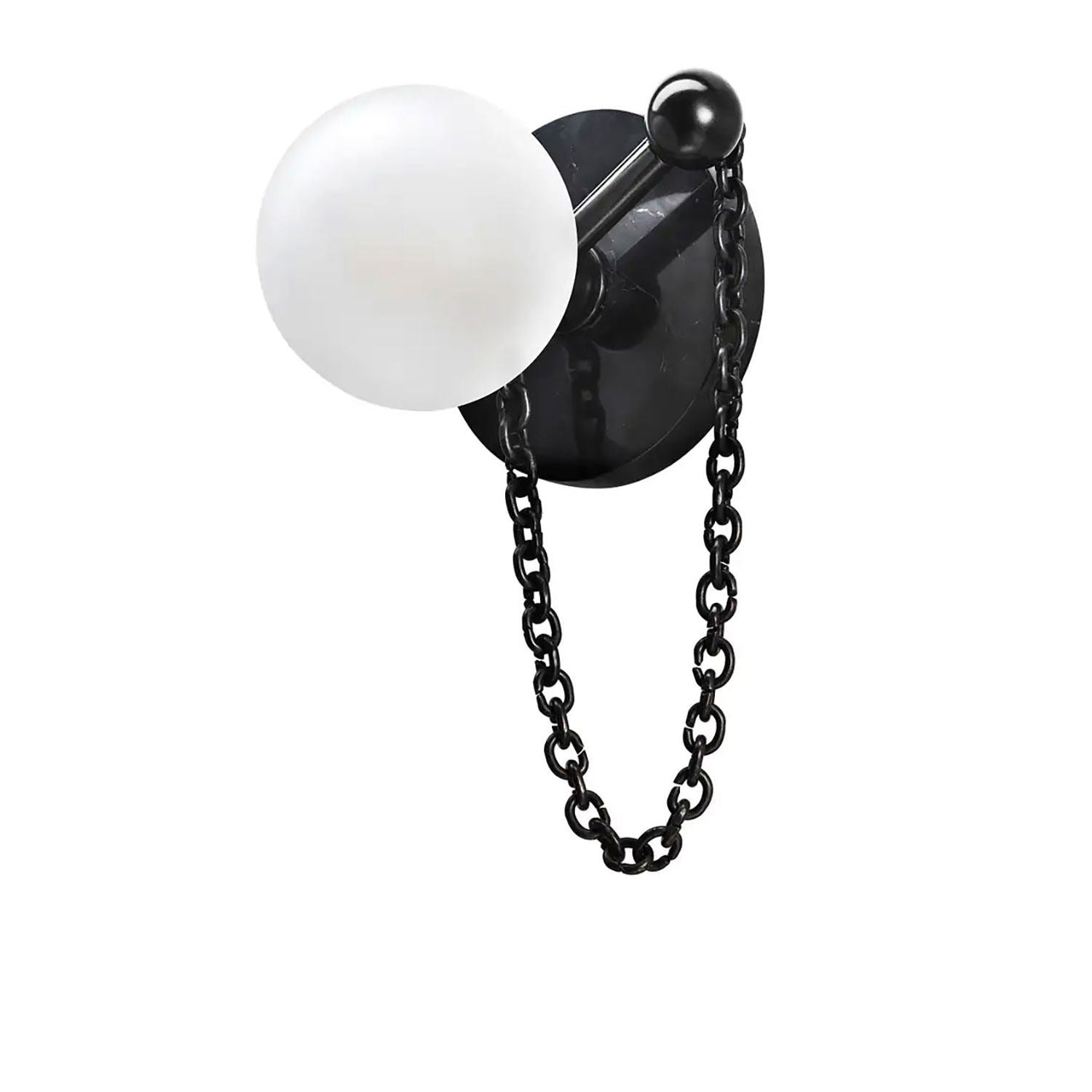 Petelise Marble Globe Wall Sconce