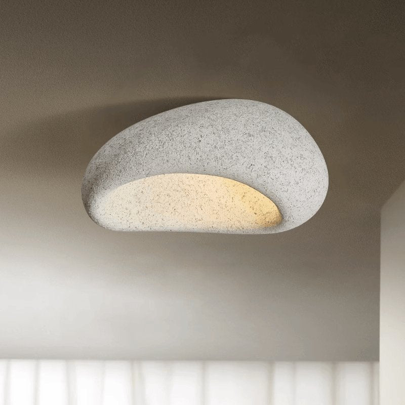 Solara Ceiling Lamp with Japanese Wabi-Sabi Moon