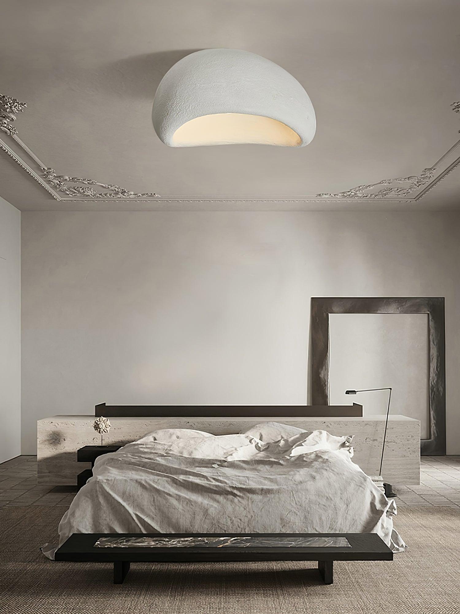 Solara Ceiling Lamp with Japanese Wabi-Sabi Moon