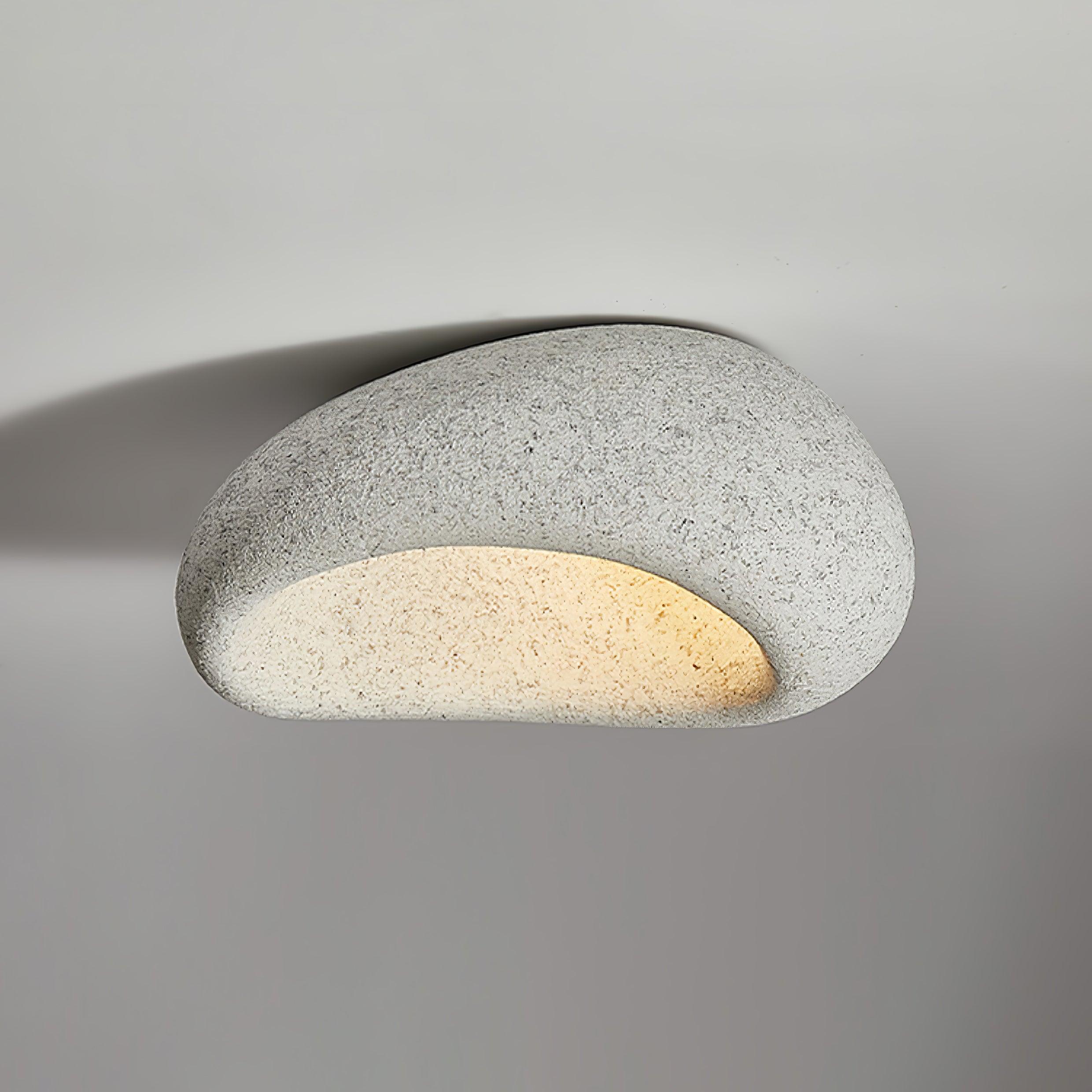 Solara Ceiling Lamp with Japanese Wabi-Sabi Moon