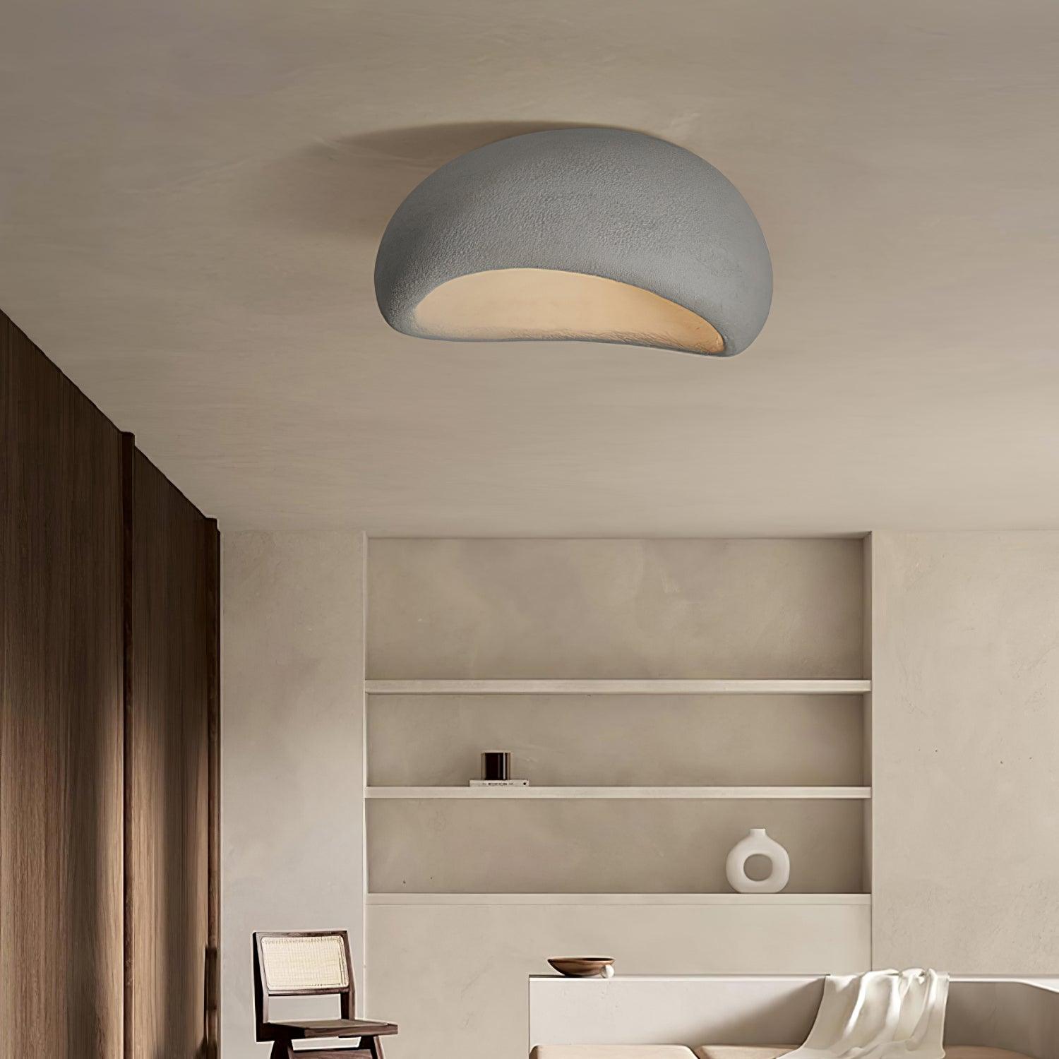 Solara Ceiling Lamp with Japanese Wabi-Sabi Moon