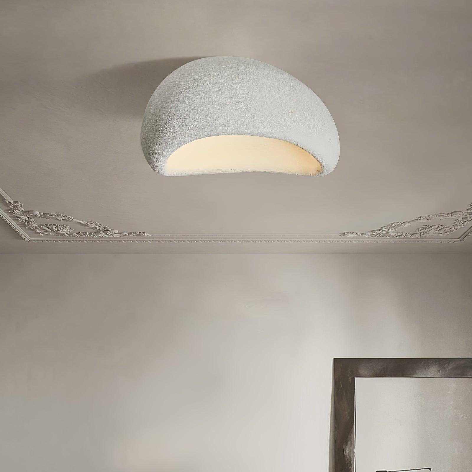 Solara Ceiling Lamp with Japanese Wabi-Sabi Moon
