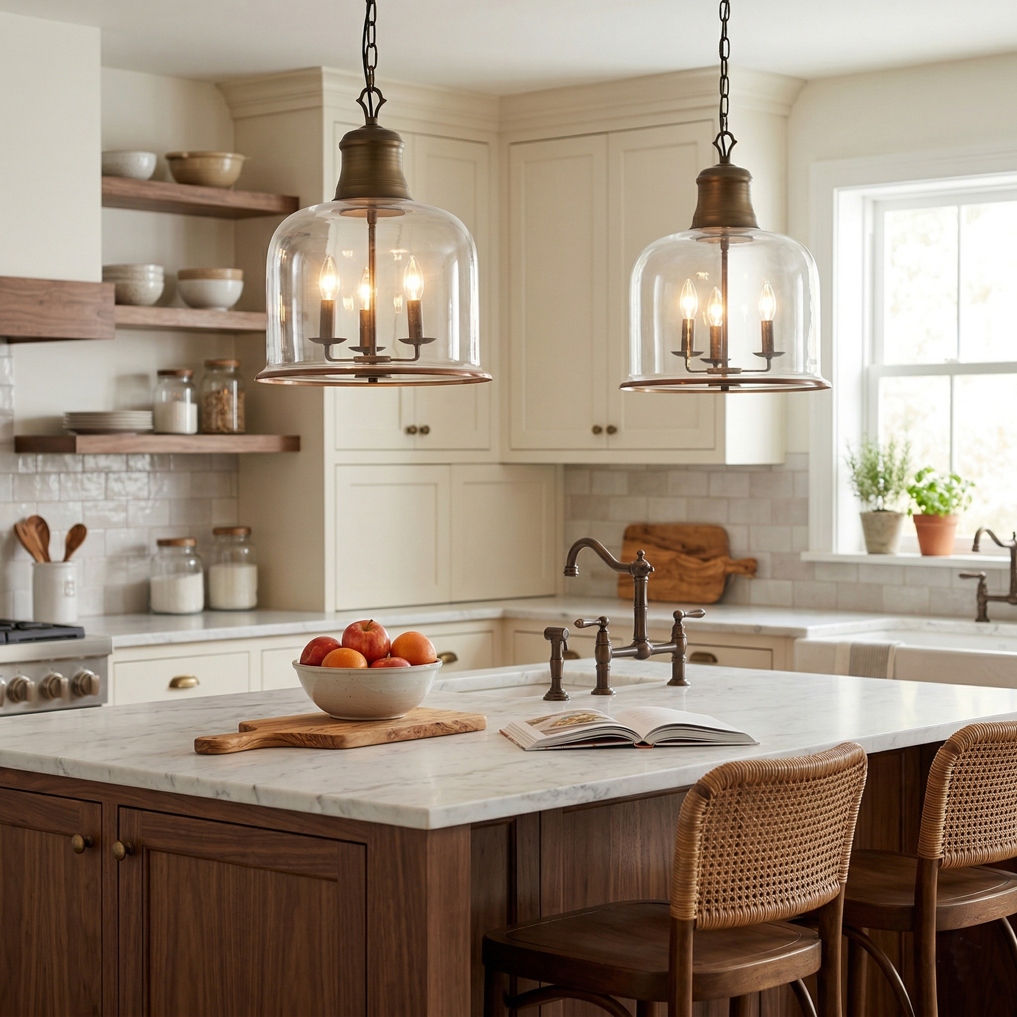 Lindenshire Glass Linear Pendant Light