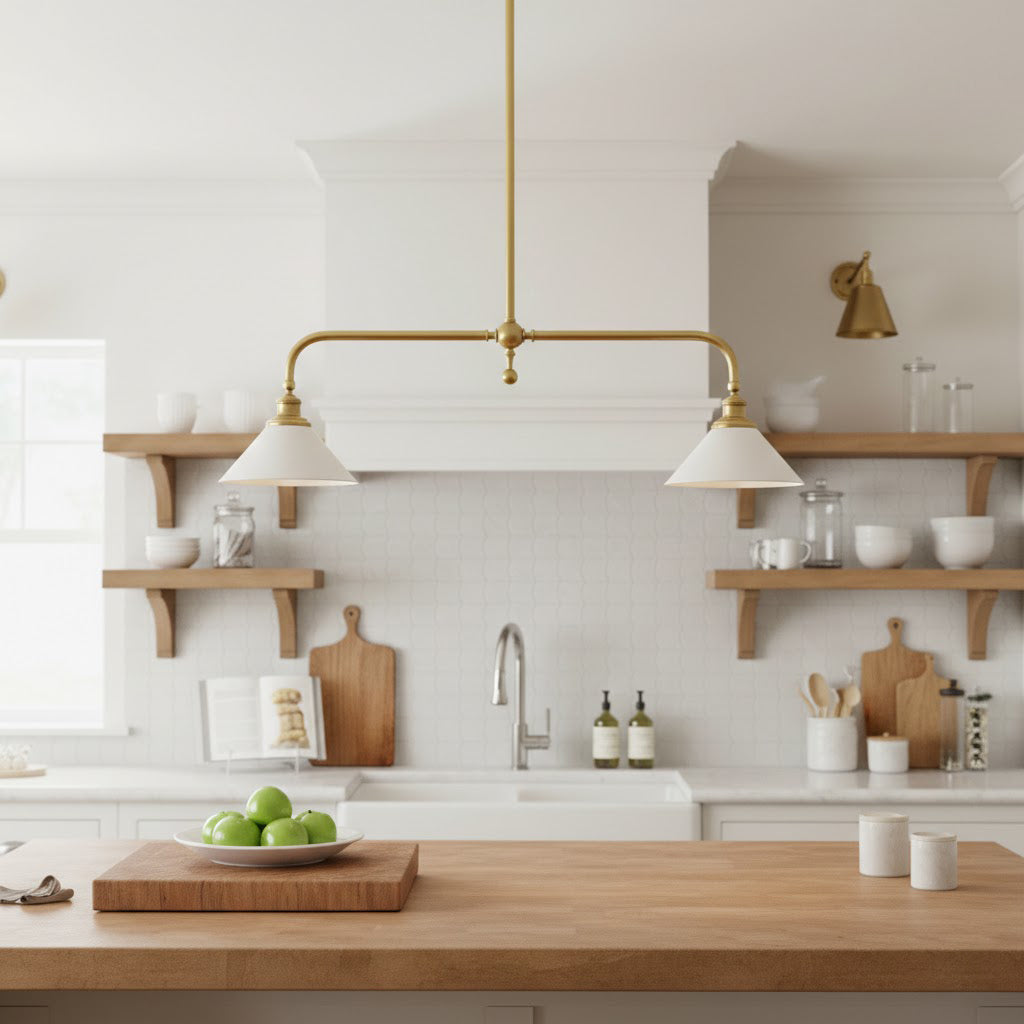 Bellwood Brass Linear Pendant Light