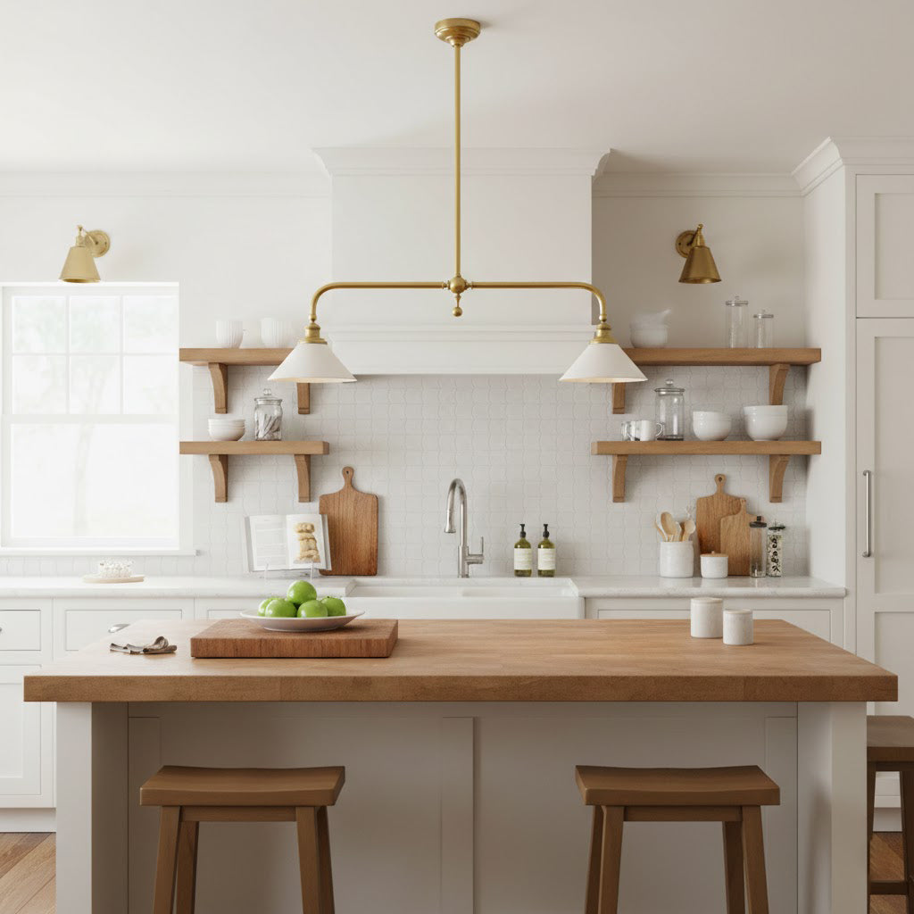 Bellwood Brass Linear Pendant Light