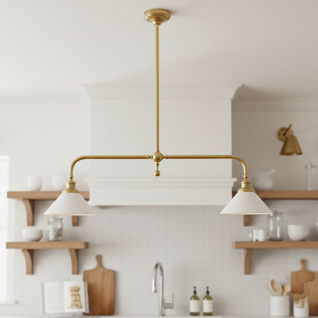 Bellwood Brass Linear Pendant Light