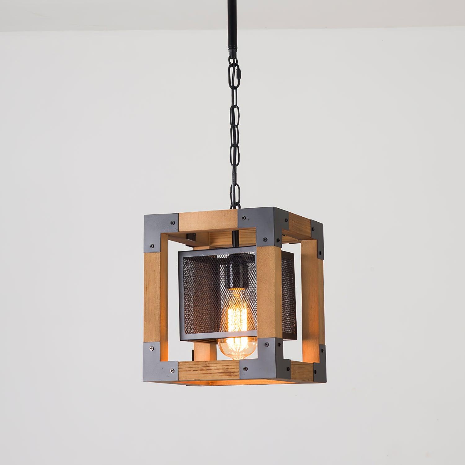 Grid Kitchen Island Rectangle Chandelier