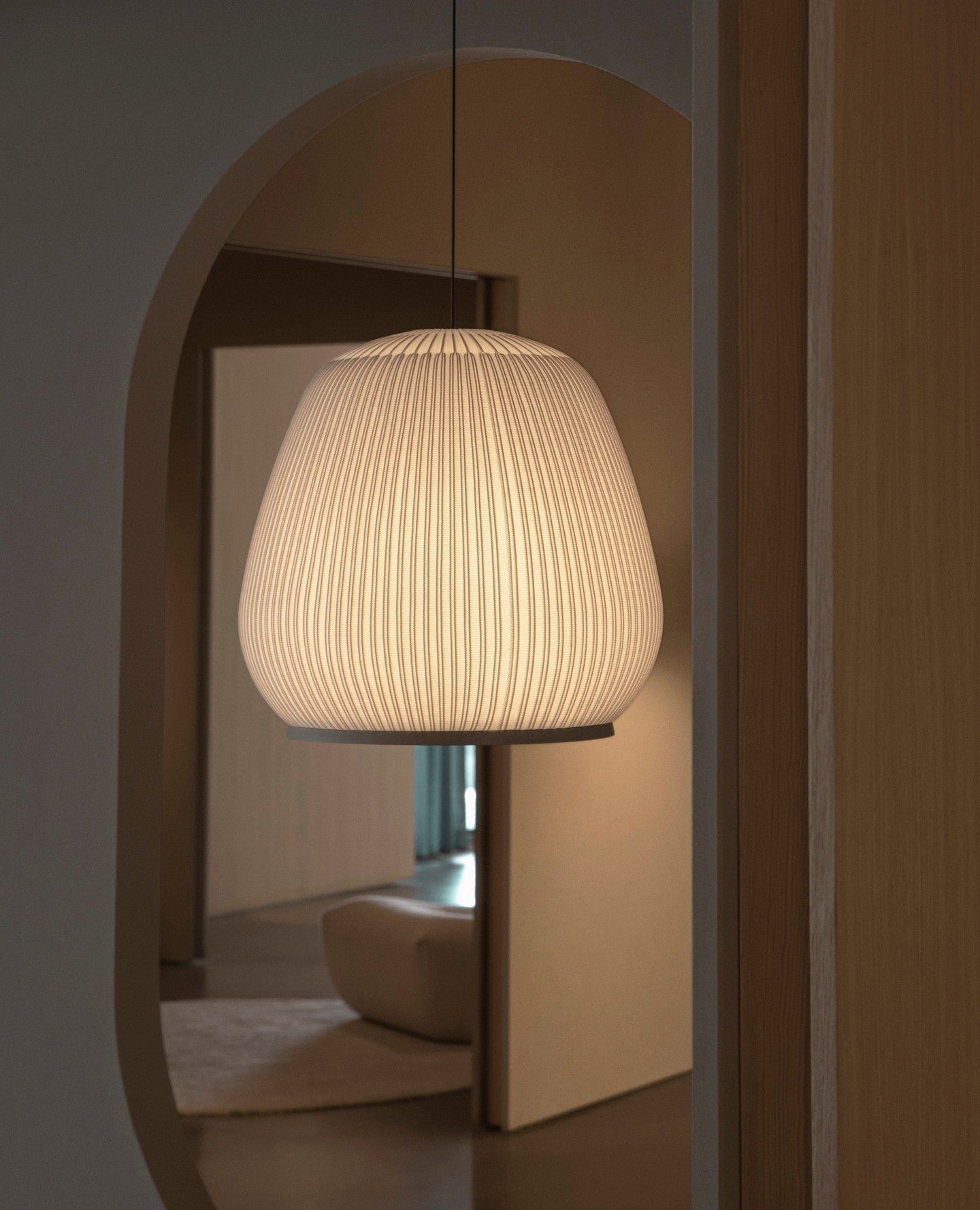 Lineiella Minimalist Fabric Pendant Light
