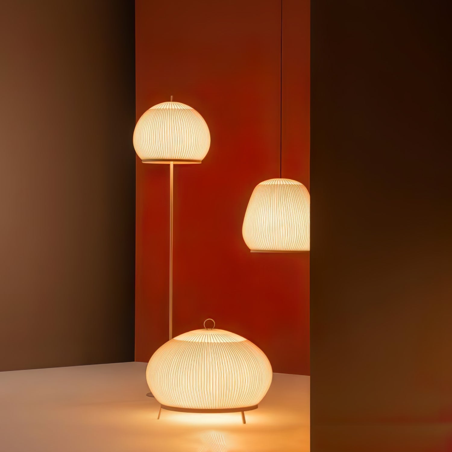 Lineiella Minimalist Fabric Pendant Light