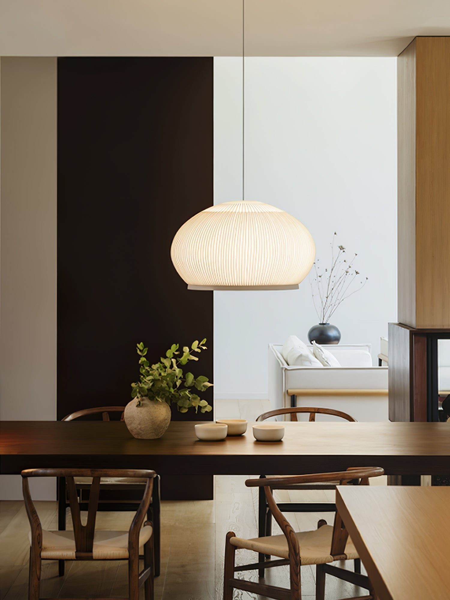 Lineiella Minimalist Fabric Pendant Light