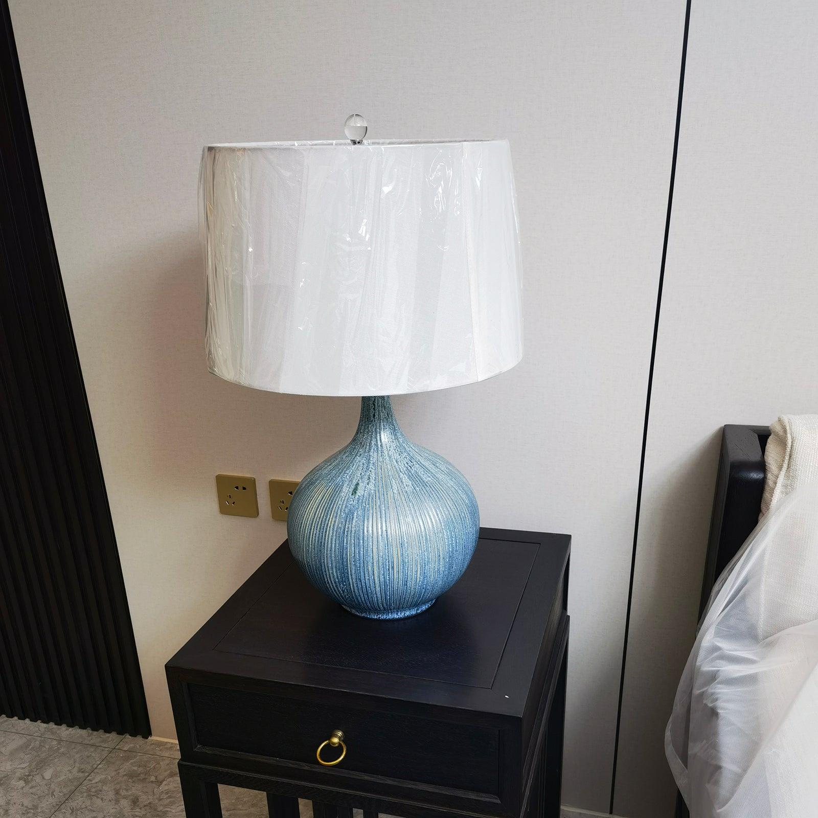 Deyra Ceramic Fabric Table Lamp