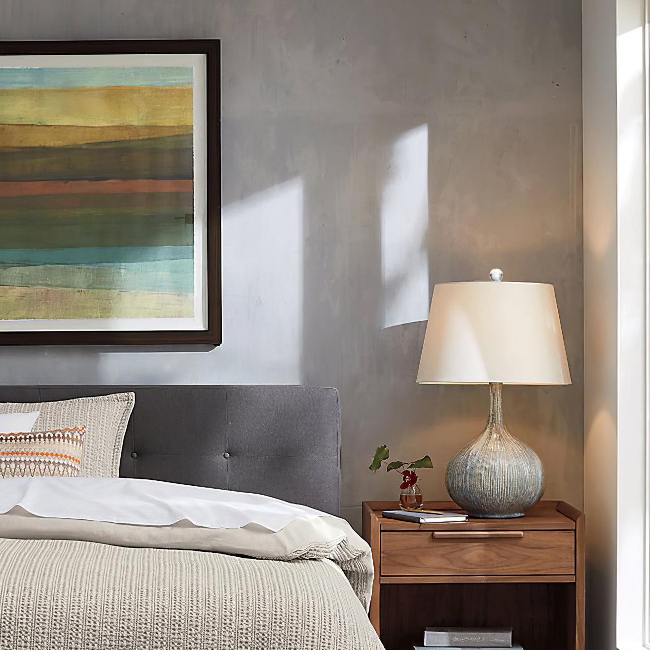 Deyra Ceramic Fabric Table Lamp