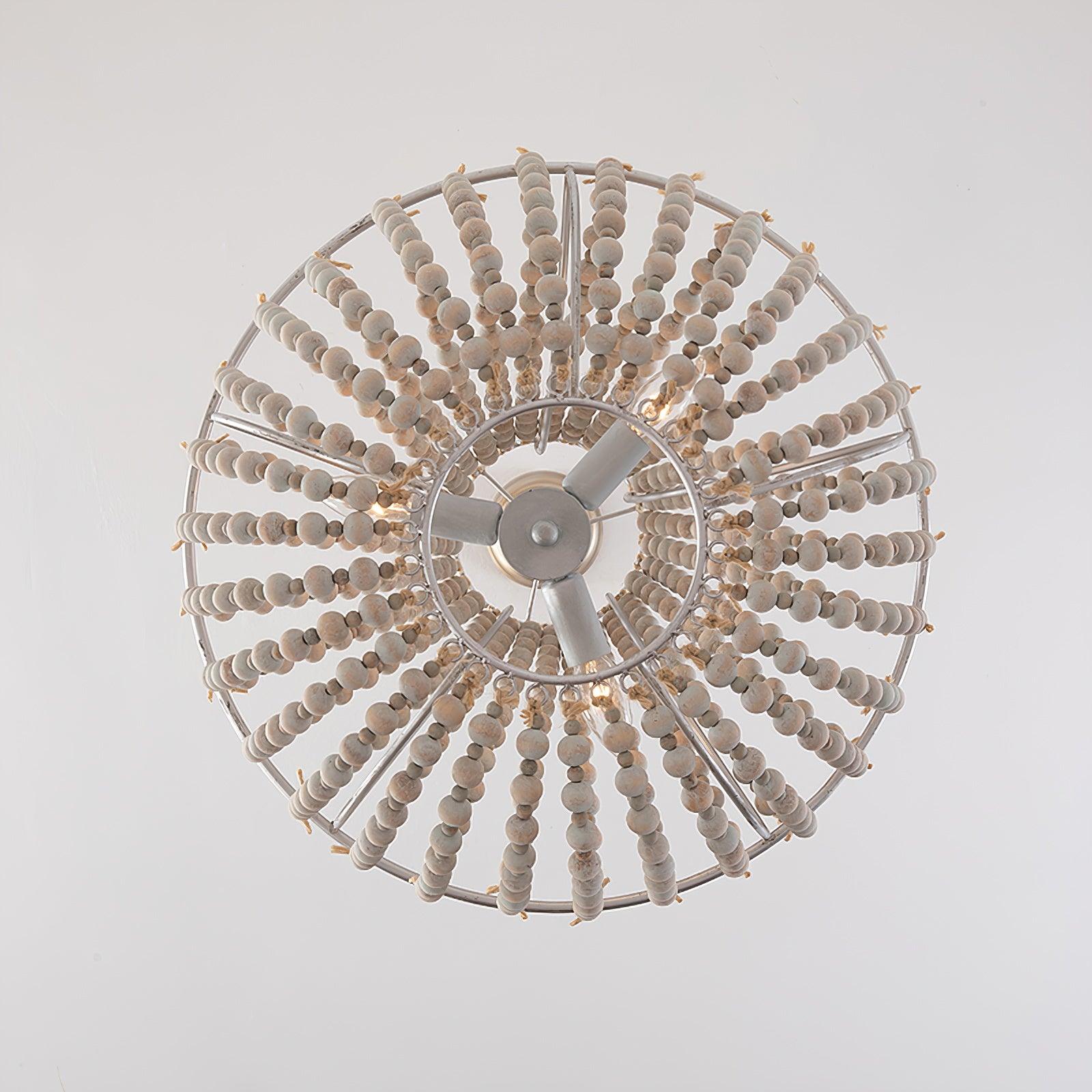 Aglo Chandelier Wood Organic Relaxed