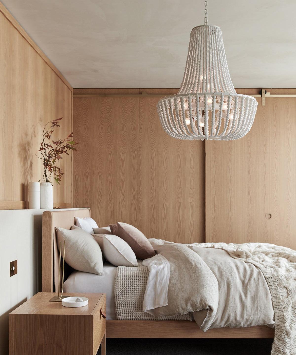 Aglo Chandelier Wood Organic Relaxed