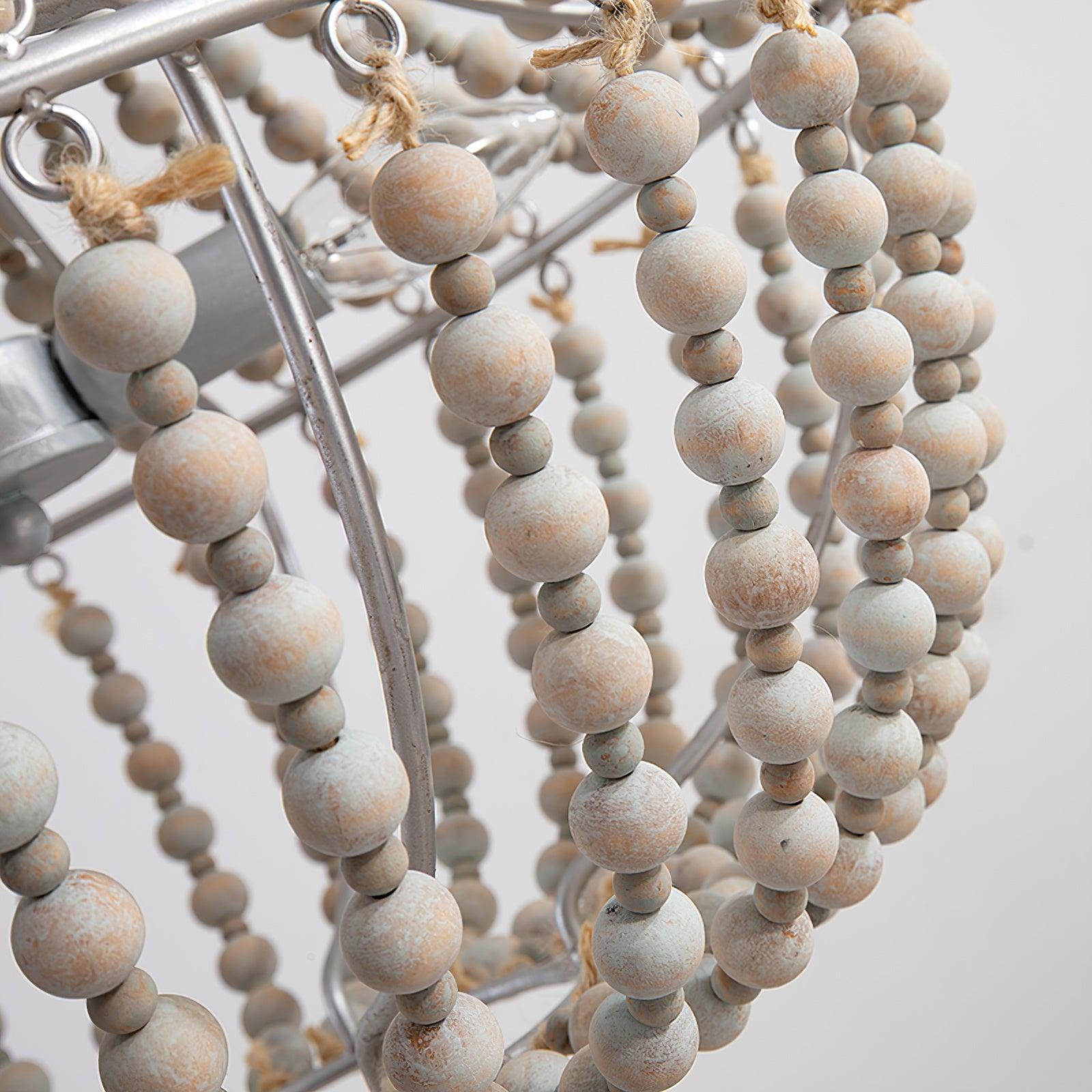 Aglo Chandelier Wood Organic Relaxed