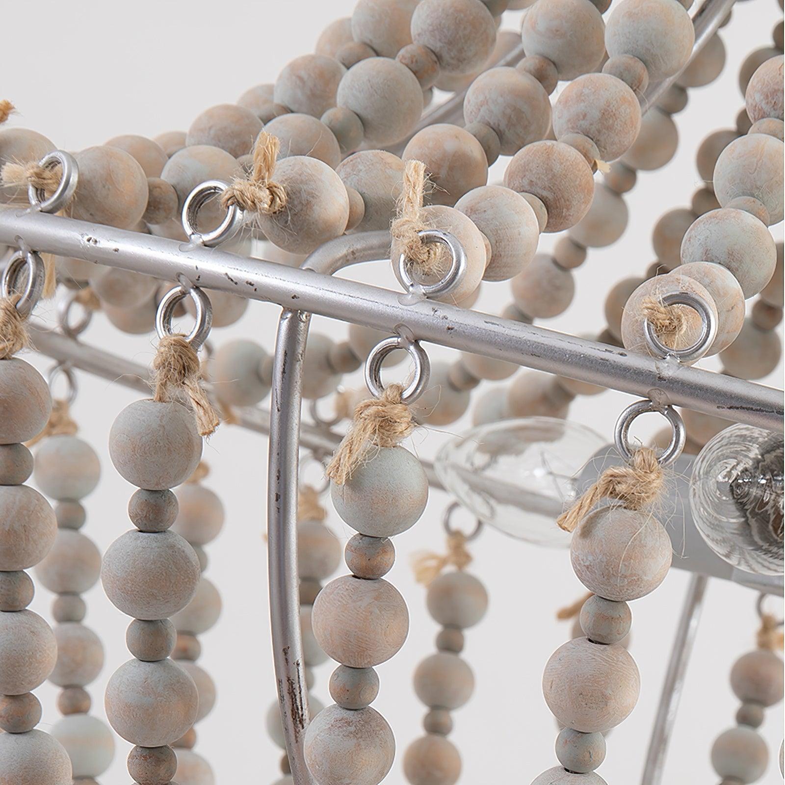 Aglo Chandelier Wood Organic Relaxed
