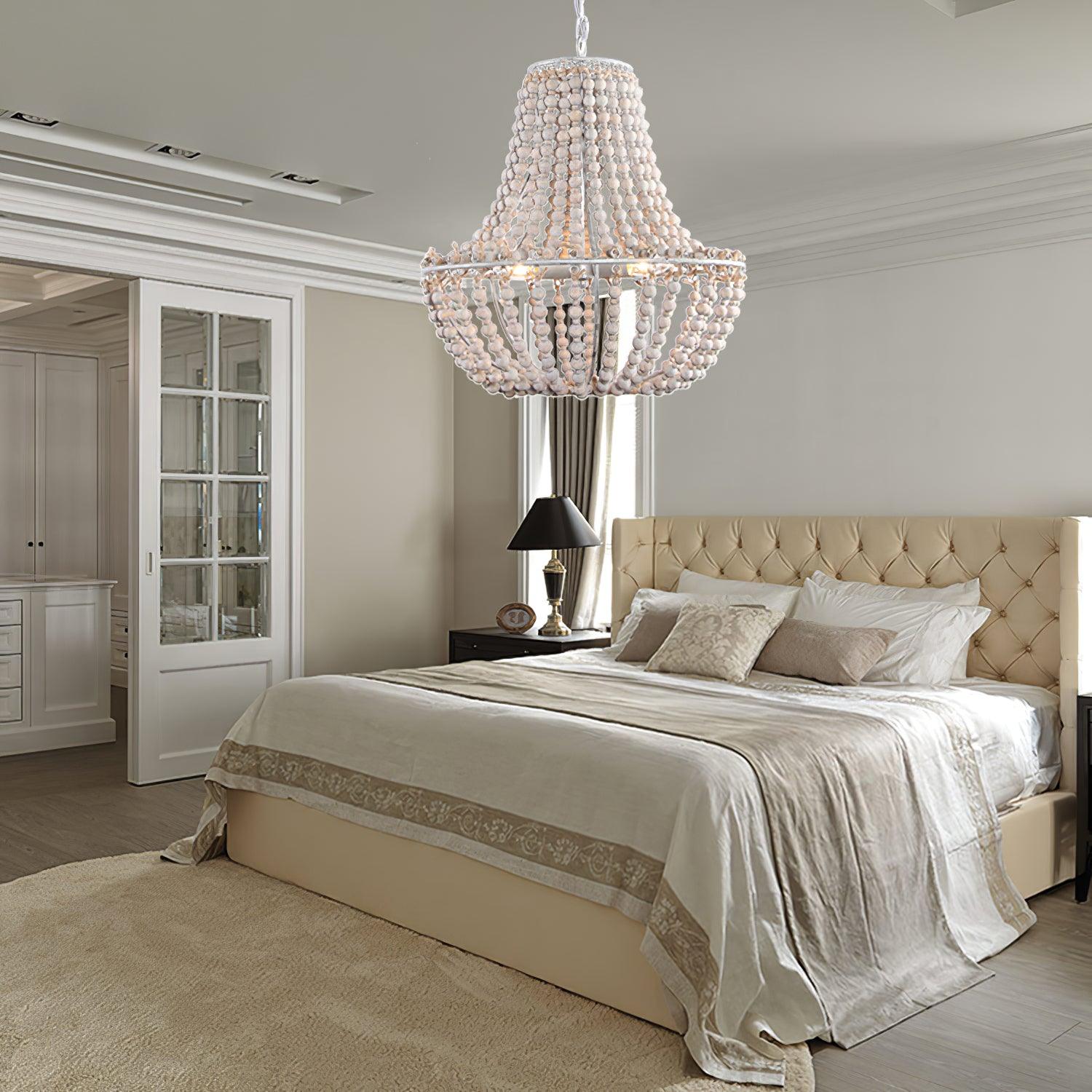 Aglo Chandelier Wood Organic Relaxed